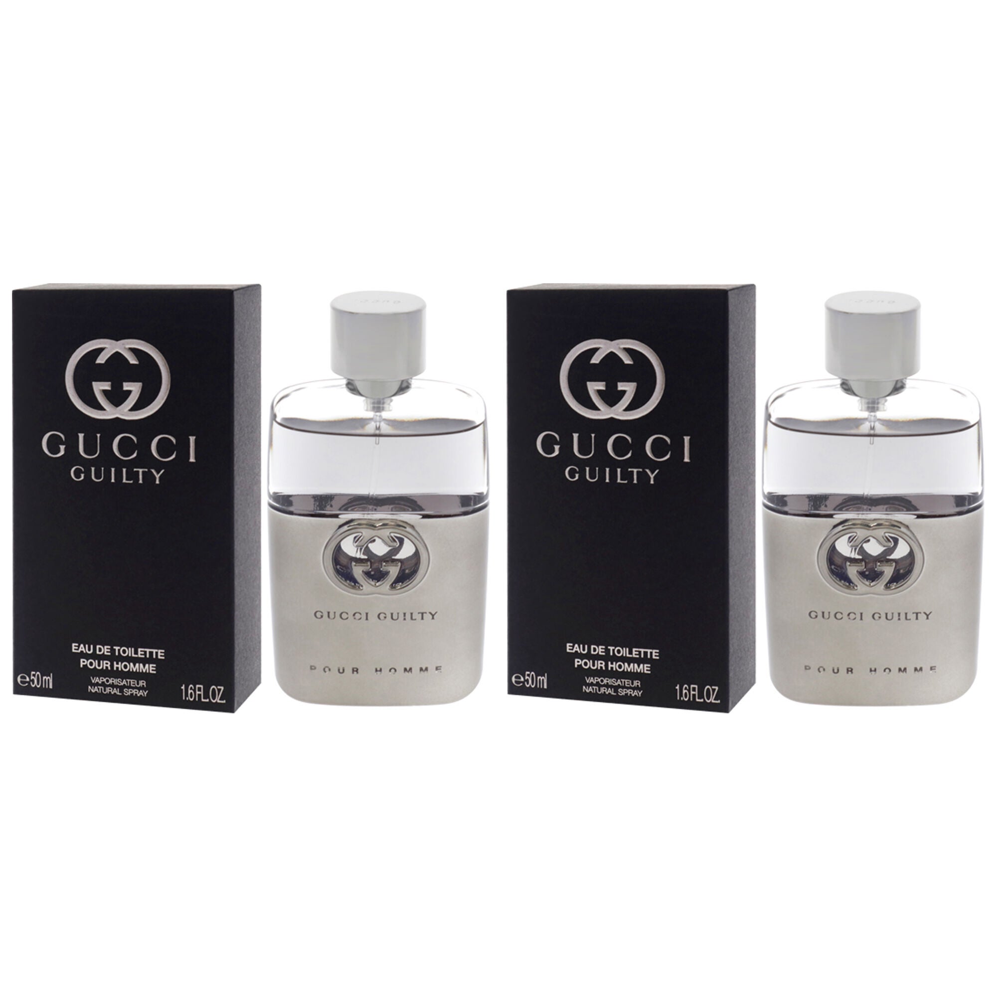 Gucci Guilty by Gucci for Men - 1.6 oz EDT Spray - Pack of 2, Clear, alternate image number 3