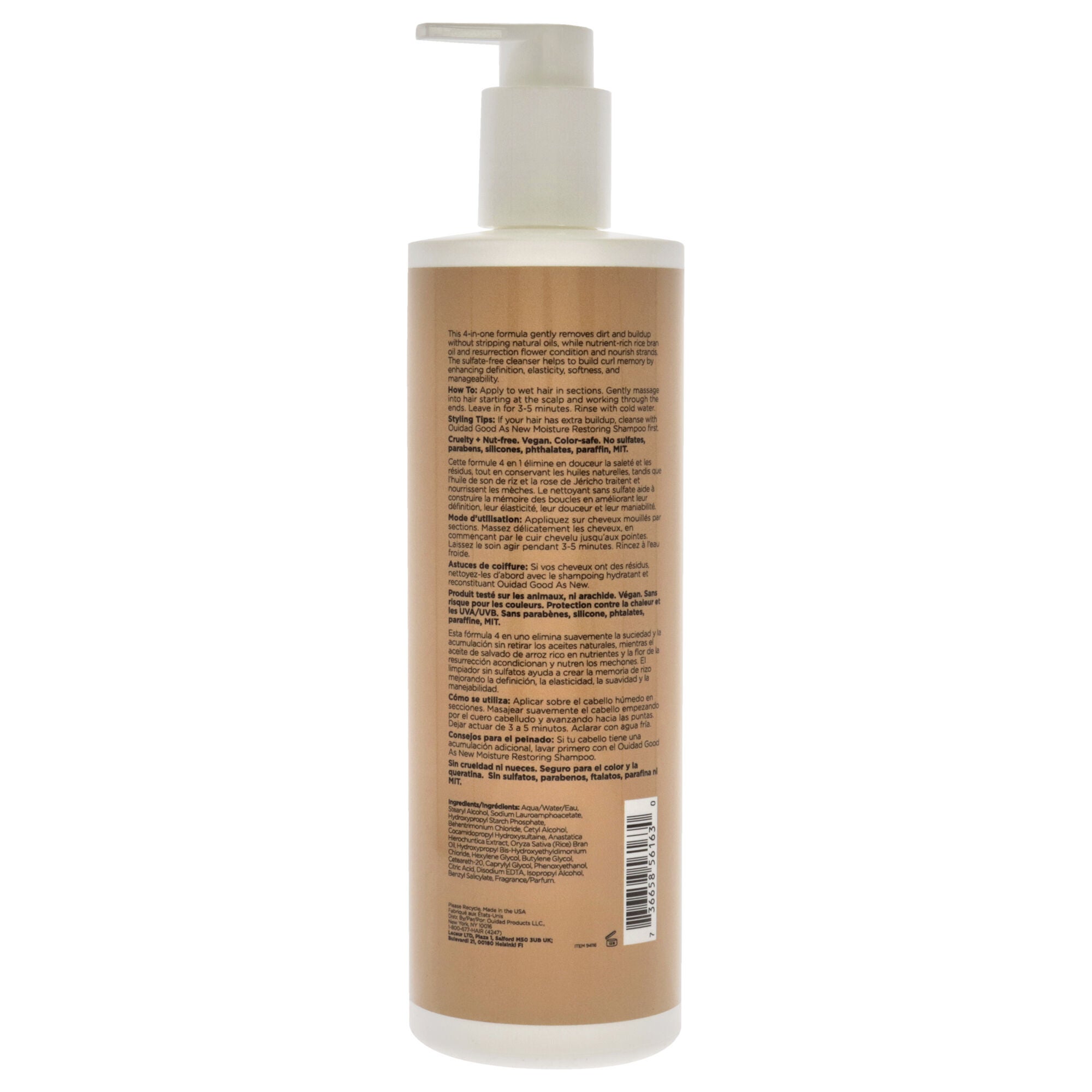 Curl Shaper Double Duty Weightless Cleansing Conditioner by Ouidad for Unisex - 16 oz Conditioner, , alternate image number 4