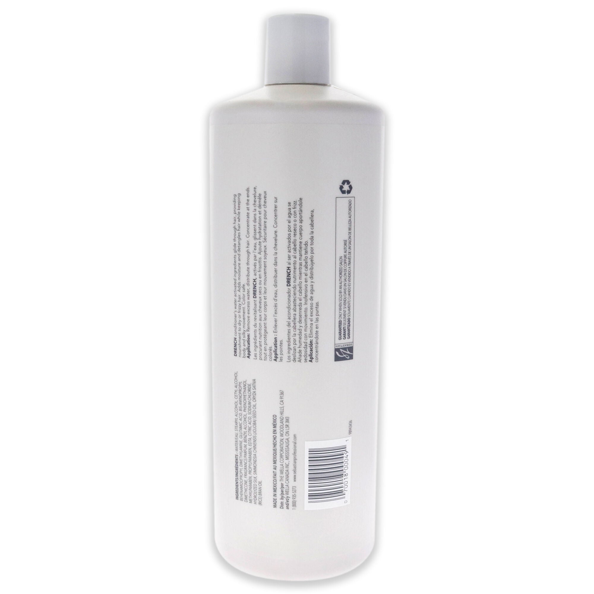 Drench Moisturizing Conditioner by Sebastian for Unisex - 33.8 oz Conditioner, See Description, alternate image number 1