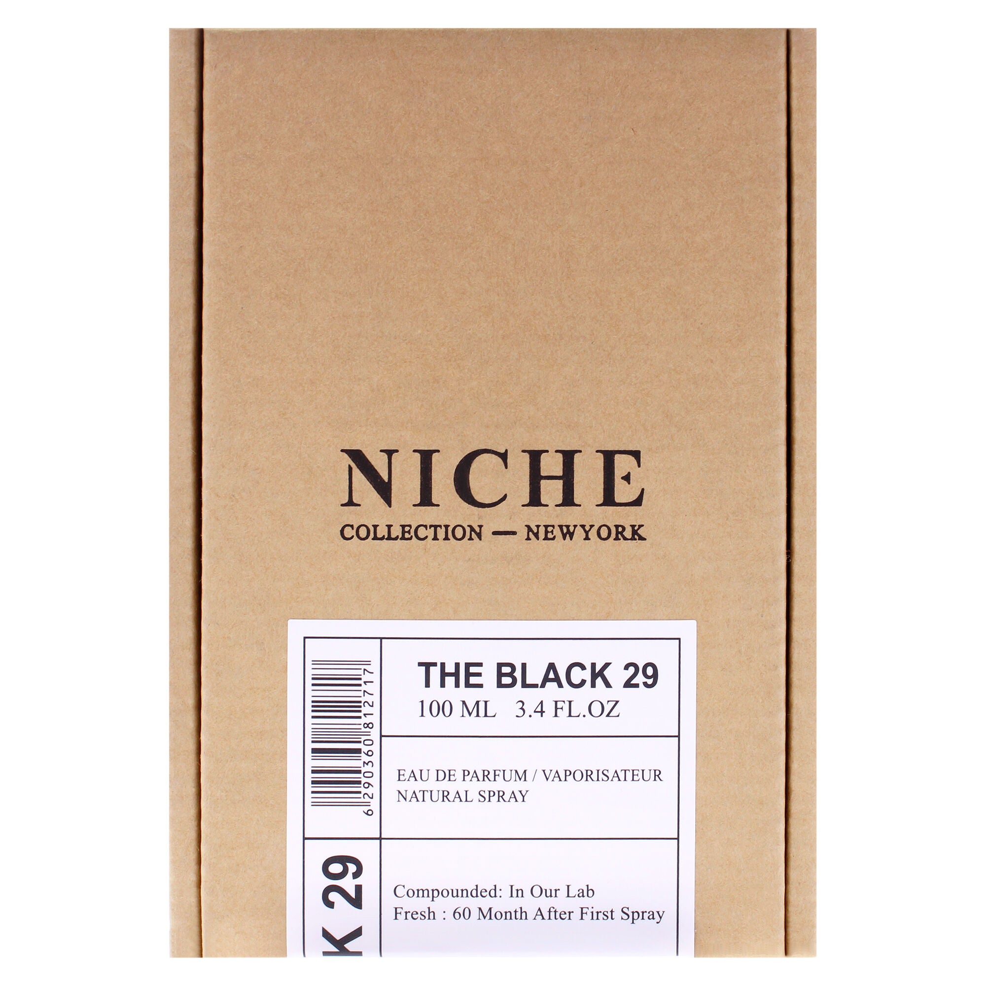 Niche Collection - The Black 29 by Khalis for Men - 3.4 oz EDP Spray, Clear, alternate image number 4
