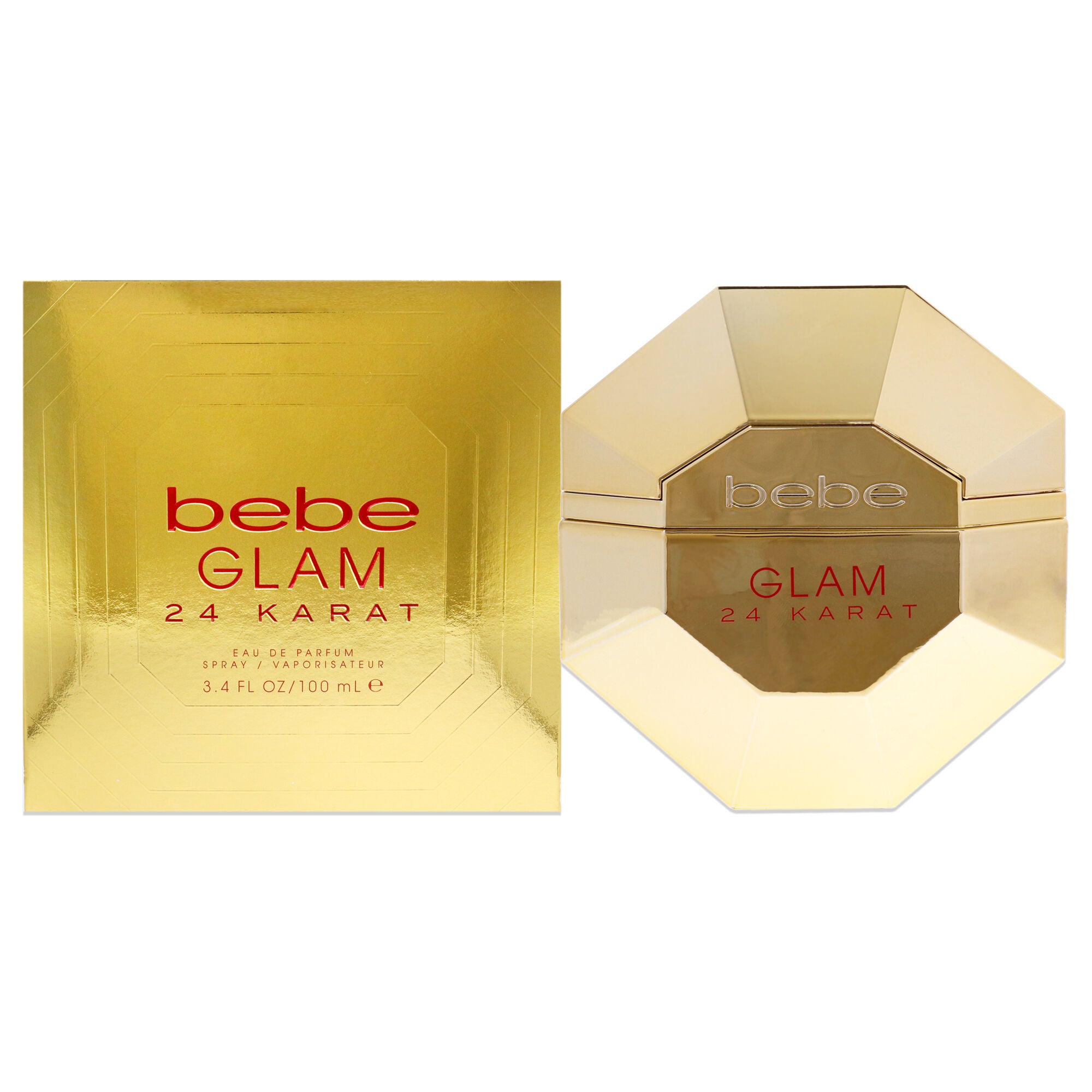 Bebe Glam 24 Karat by Bebe for Women - 3.4 oz EDP Spray, See Description, hi-res image number 0