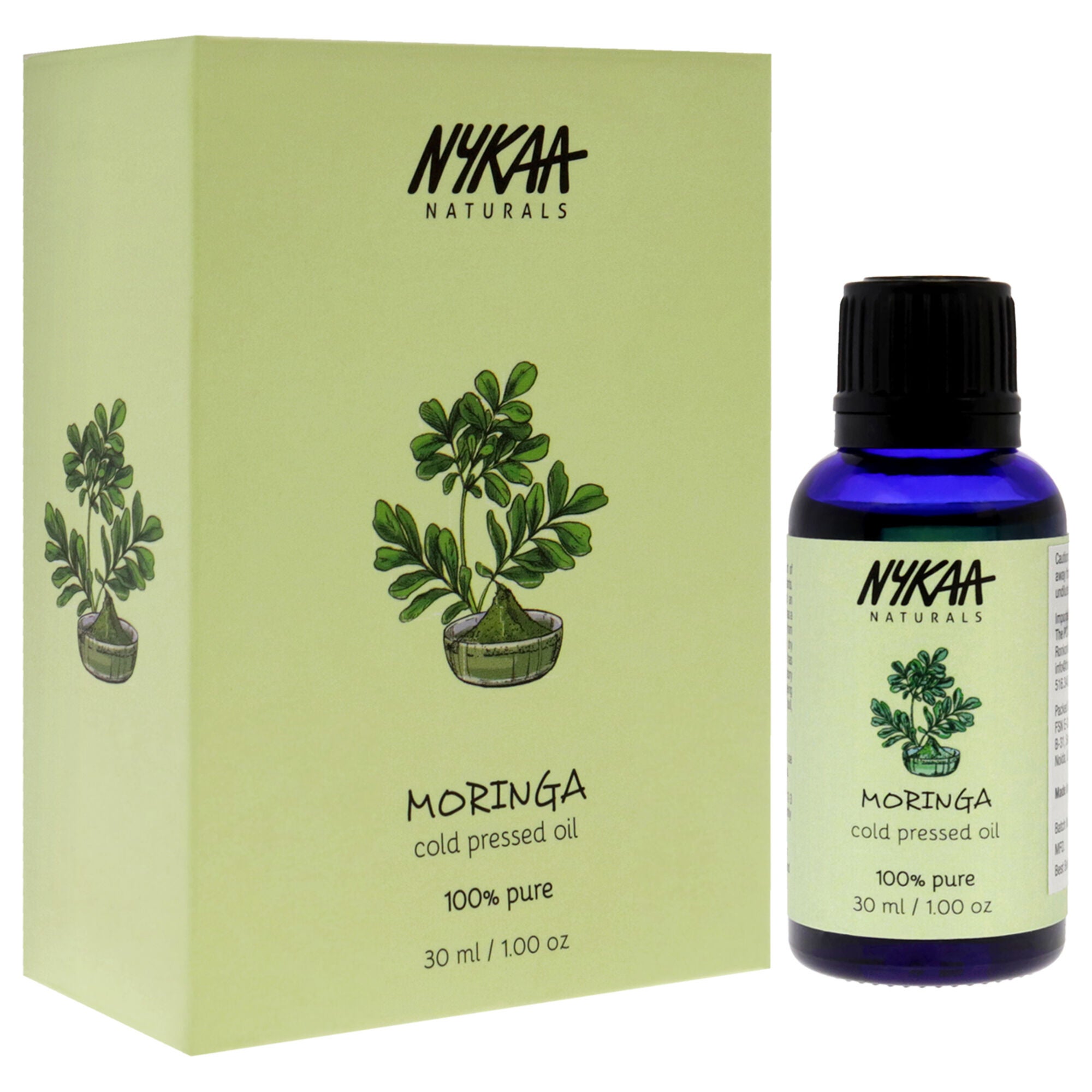 100 Percent Pure Cold Pressed Oil - Moringa by Nykaa Naturals for Women - 1 oz Oil, , alternate image number 7