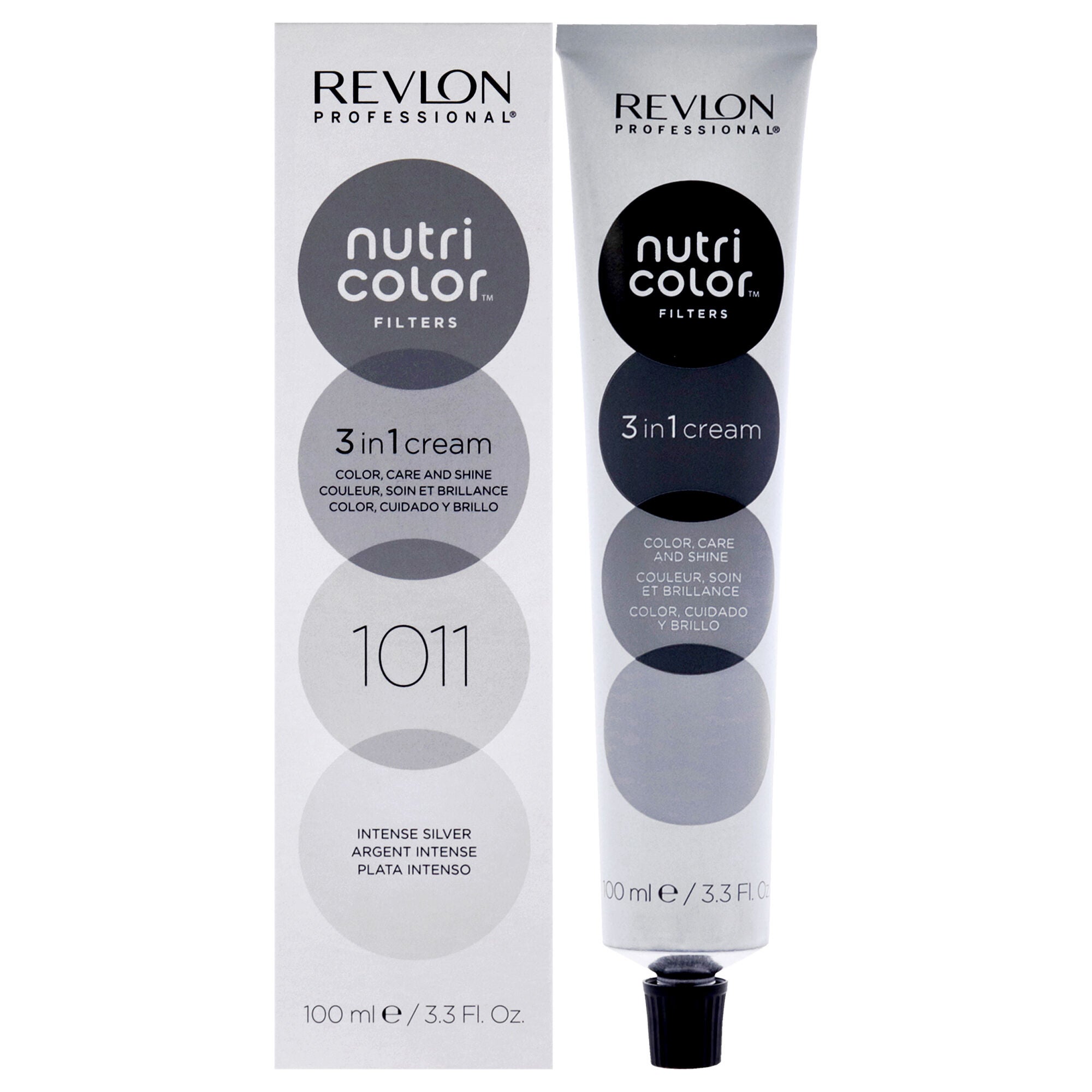 Nutri Color Cream - 1011 Intense Silver by Revlon for Unisex - 3.3 oz Hair Color, See Description, hi-res image number 0