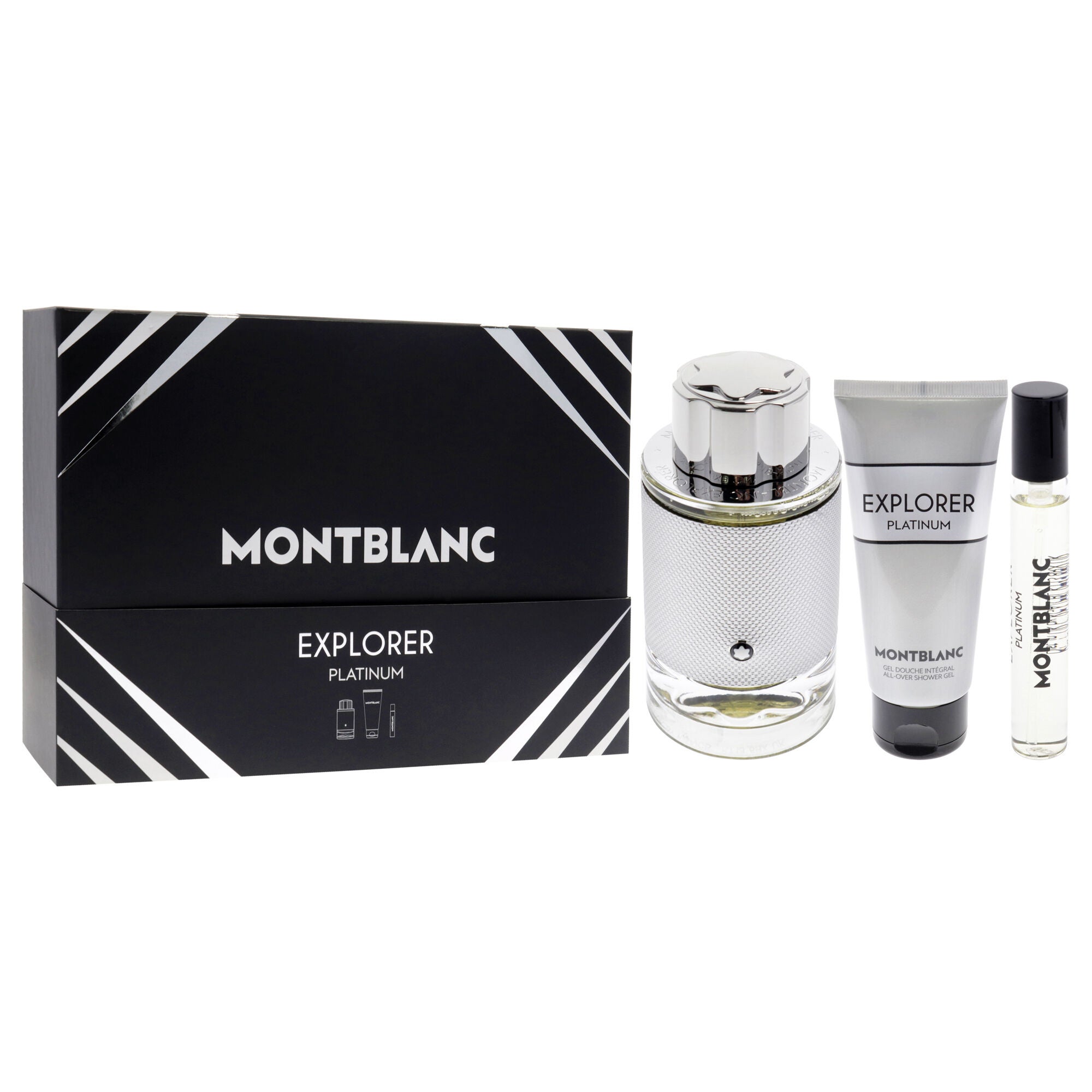 Explorer Platinum by Mont Blanc for Men - 3 Pc Gift Set 3.3oz EDP Spray, 0.25oz EDP Spray, 3.3oz Shower Gel, See Description, alternate image number 2