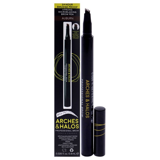 Microblading Brow Shaping Pen - Auburn by Arches and Halos for Women - 0.026 oz Eyebrow Pencil, NA, hi-res image number null