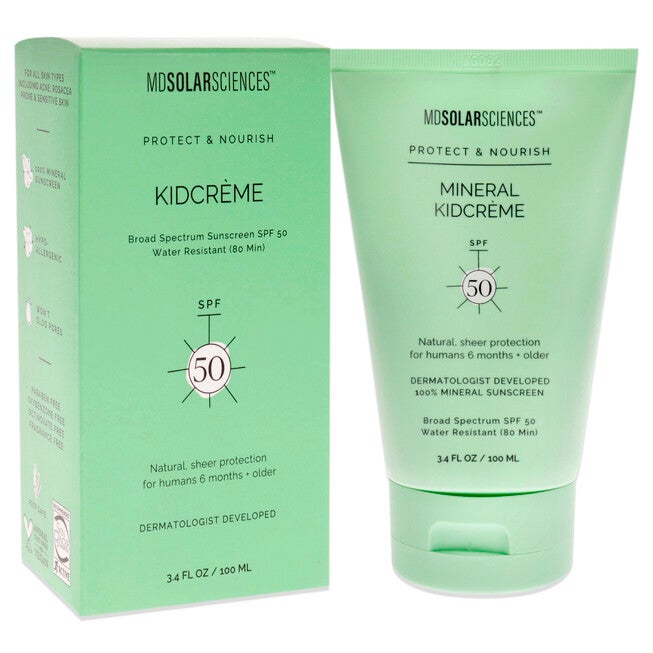 Mineral KidCreme SPF 50 by MDSolarSciences for Unisex - 3.4 oz Sunscreen, NA, alternate image number null