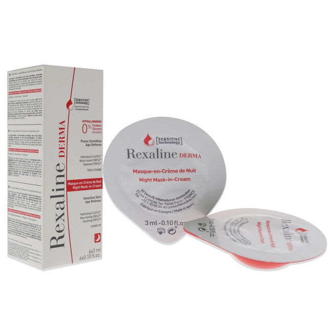 Derma Night Mask-in-Cream by Rexaline for Unisex - 6 x 0.10 oz Cream, See Description, alternate image number 2