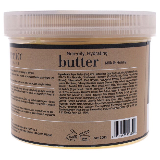 Luxury Spa Non-Oily Hydrating Butter - Milk and Honey by Cuccio Naturale for Unisex - 26 oz Body Butter, , alternate image number 3