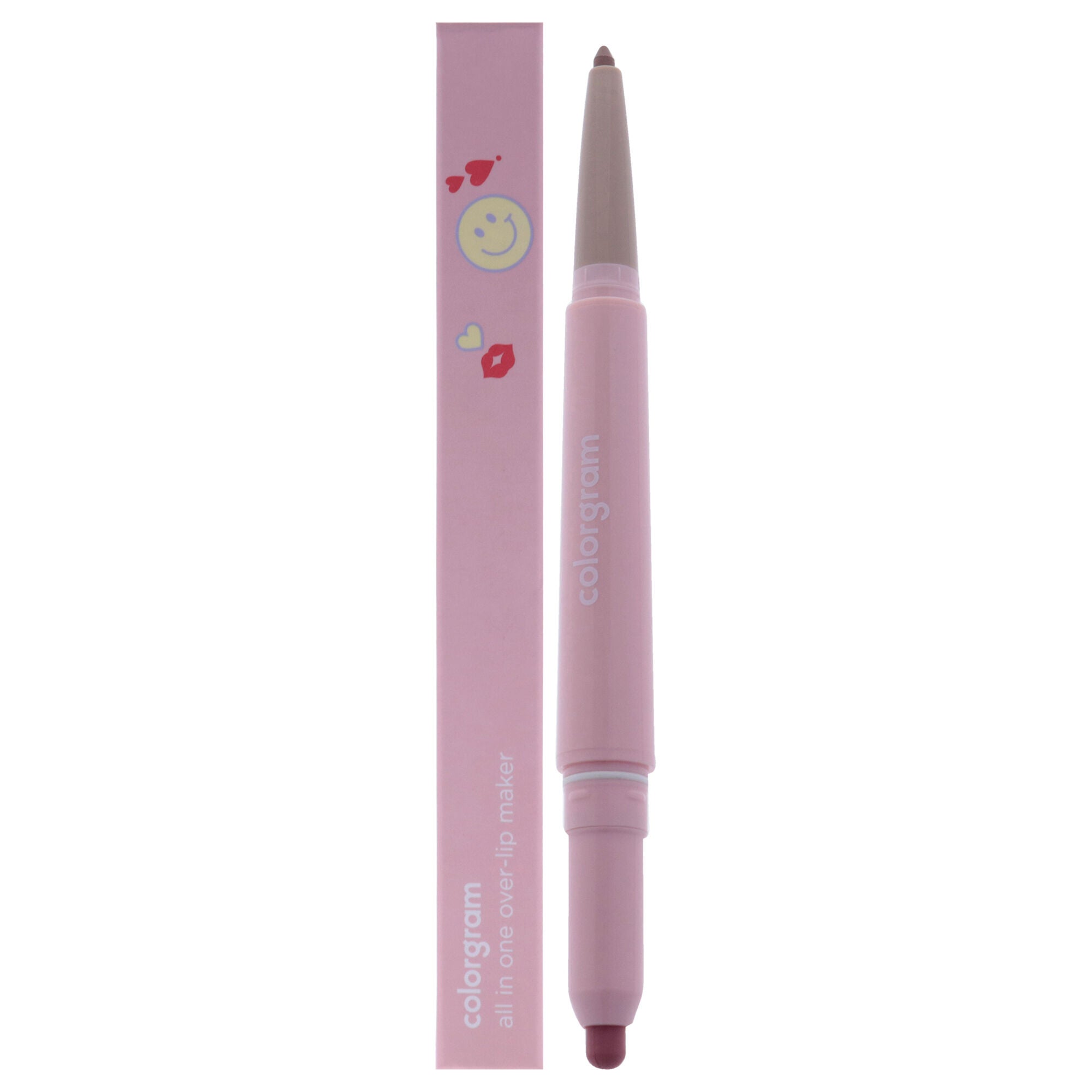 All In One Over-lip Maker - 02 Cool Pink by Colorgram for Women - 0.024 oz Lip Pencil, Pink, hi-res image number 0