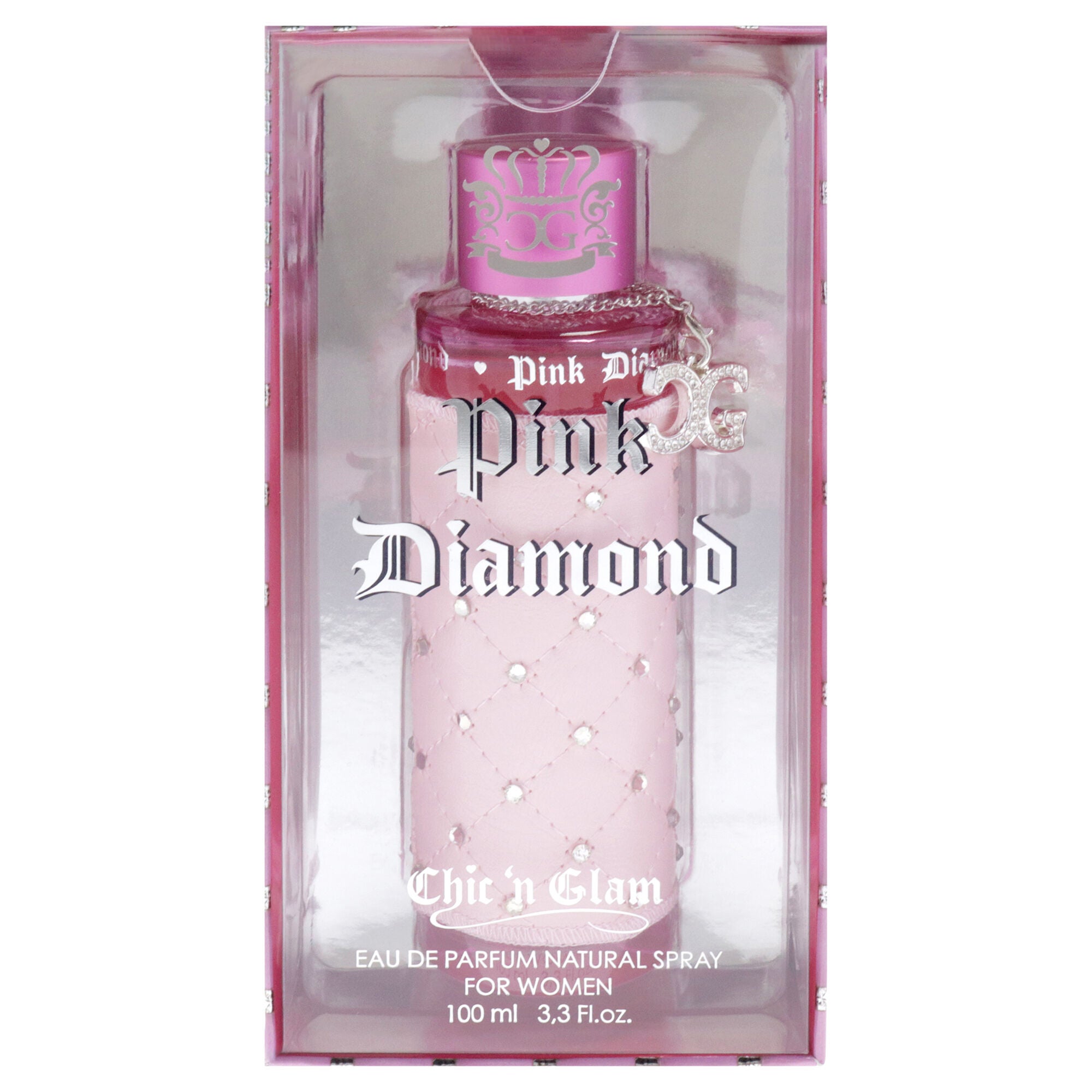 Pink Diamond by Chic N Glam for Women - 3.3 oz EDP Spray, Clear, alternate image number 4