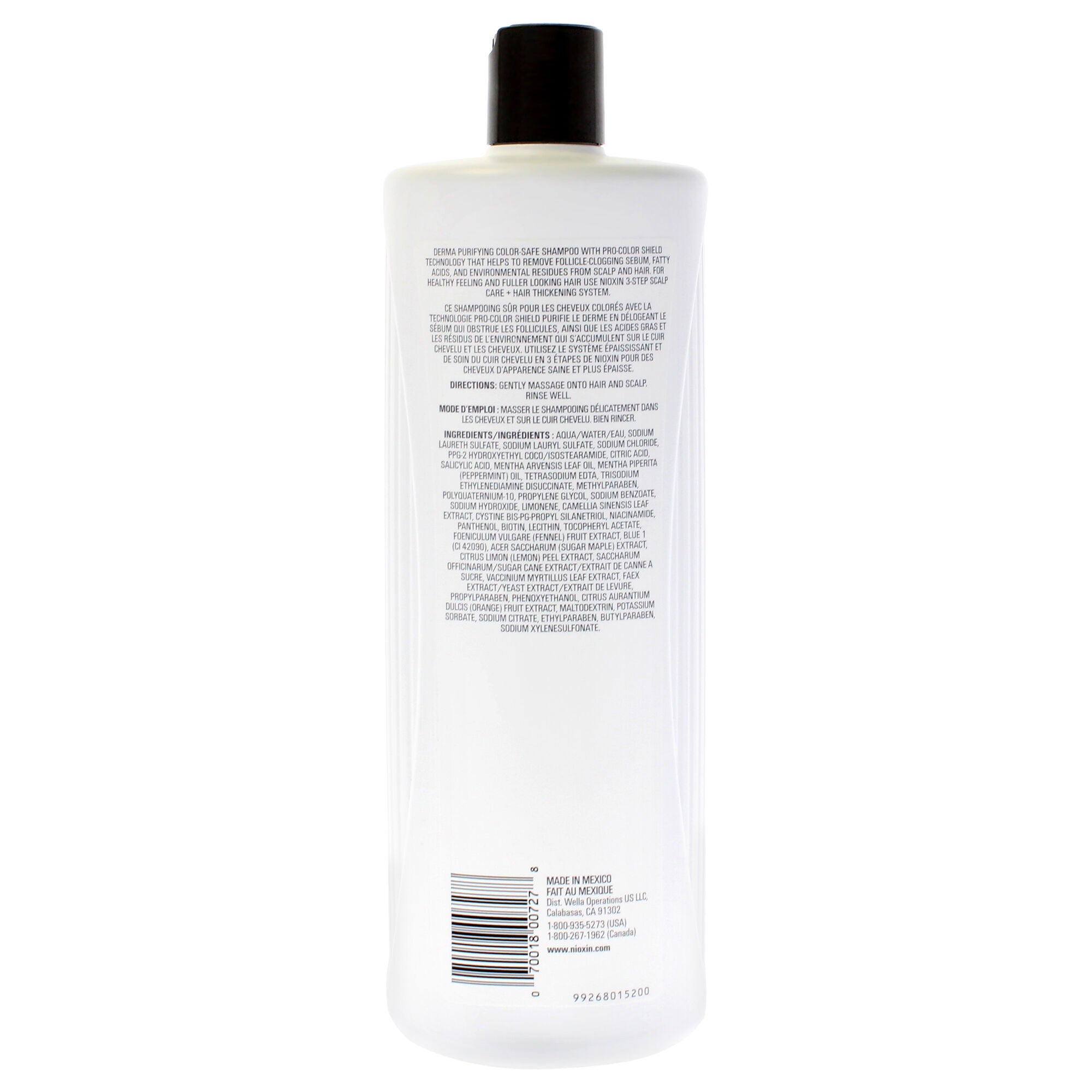 System 3 Cleanser Shampoo by Nioxin for Unisex - 33.8 oz Shampoo, See Description, alternate image number 3