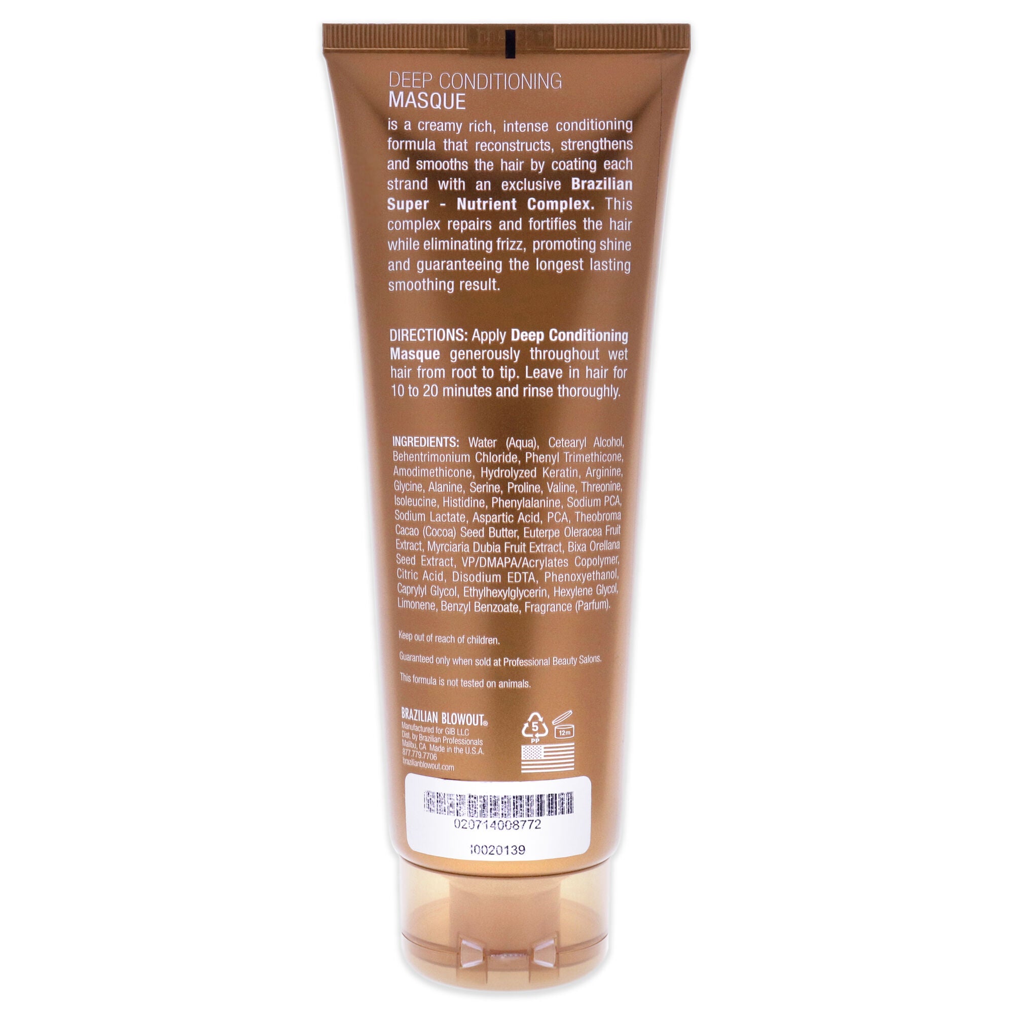 Acai Deep Conditioning Masque by Brazilian Blowout for Unisex - 8 oz Masque, , alternate image number 3