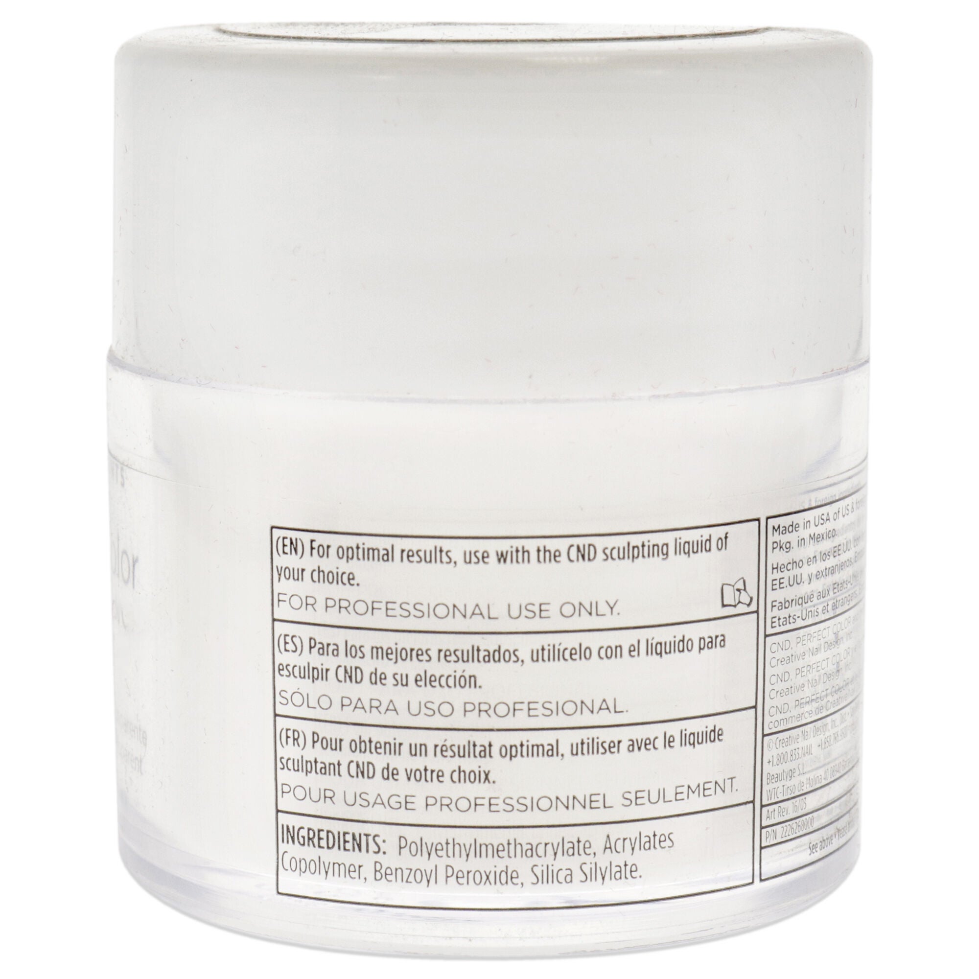 Perfect Color Sculpting Powder - Clear by CND for Unisex - 0.8 oz Powder, See Description, alternate image number 1