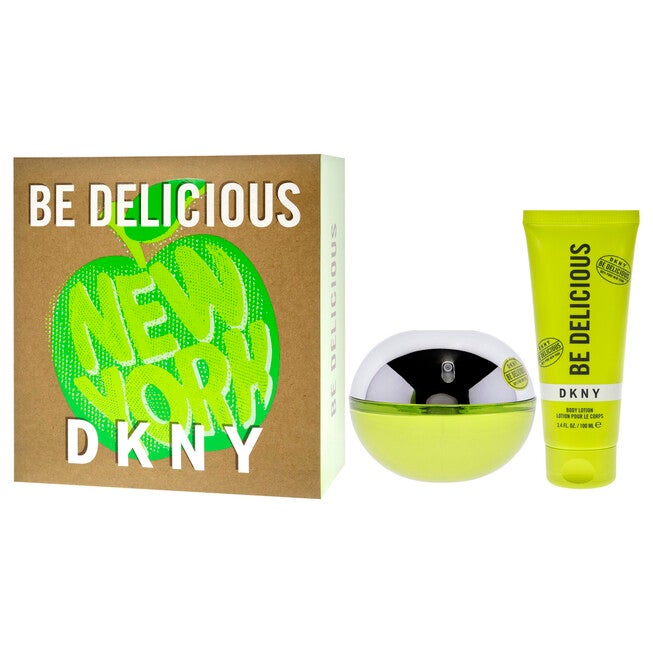 DKNY Be Delicious by Donna Karan for Women - 2 Pc Gift Set 3.4oz EDP Spray, 3.4oz Body Lotion, , alternate image number null