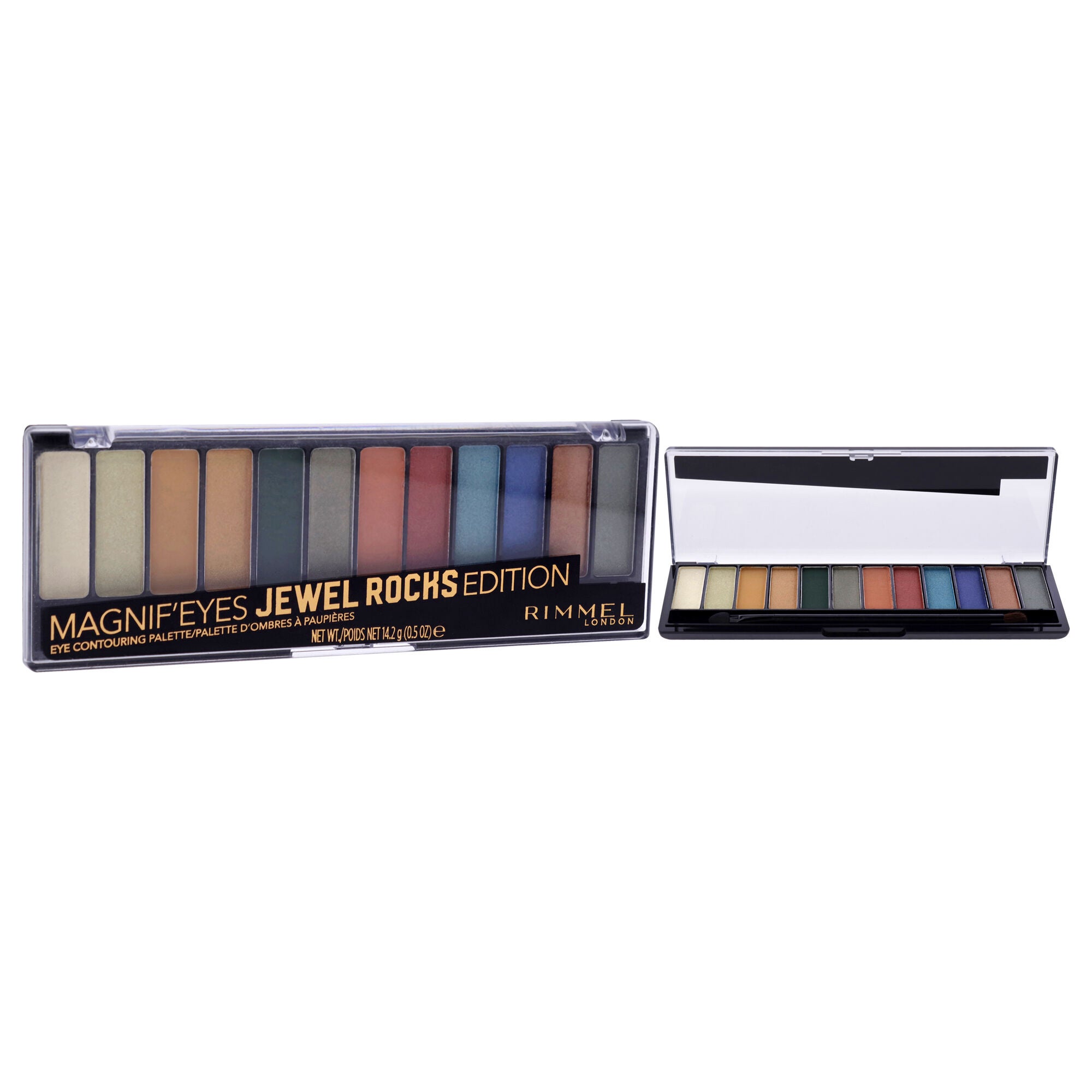 Magnif Eyes Contouring Palette - 009 Jewel Rocks by Rimmel London for Women - 0.5 oz Eye Shadow, See Description, alternate image number 2