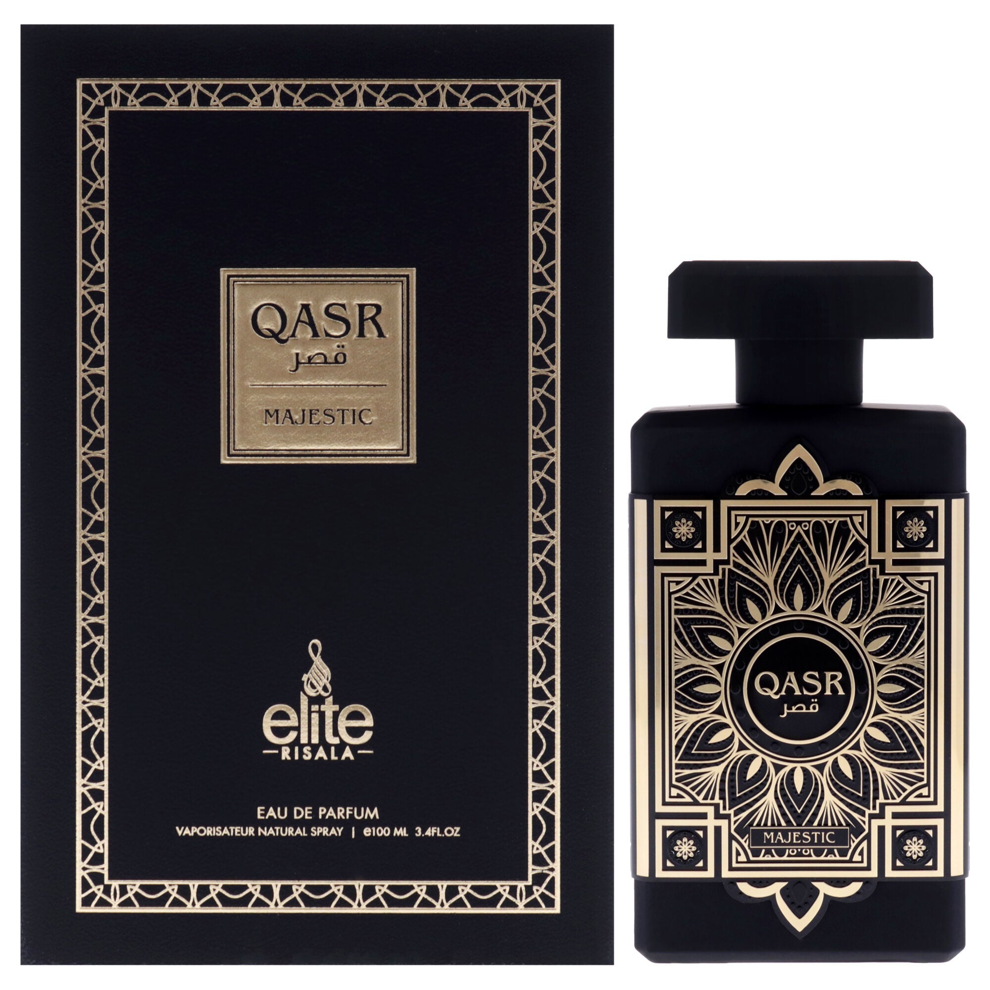 Elite - Qasr Majestic by Risala for Men - 3.4 oz EDP Spray, Clear, hi-res image number 0