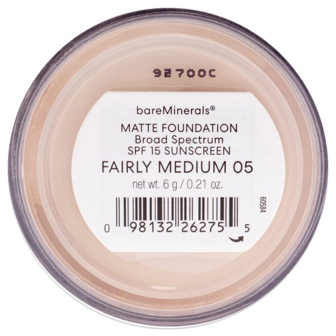 Matte Foundation SPF 15 - Fairly Medium (C20) by bareMinerals for Women - 0.21 oz Foundation, , alternate image number null