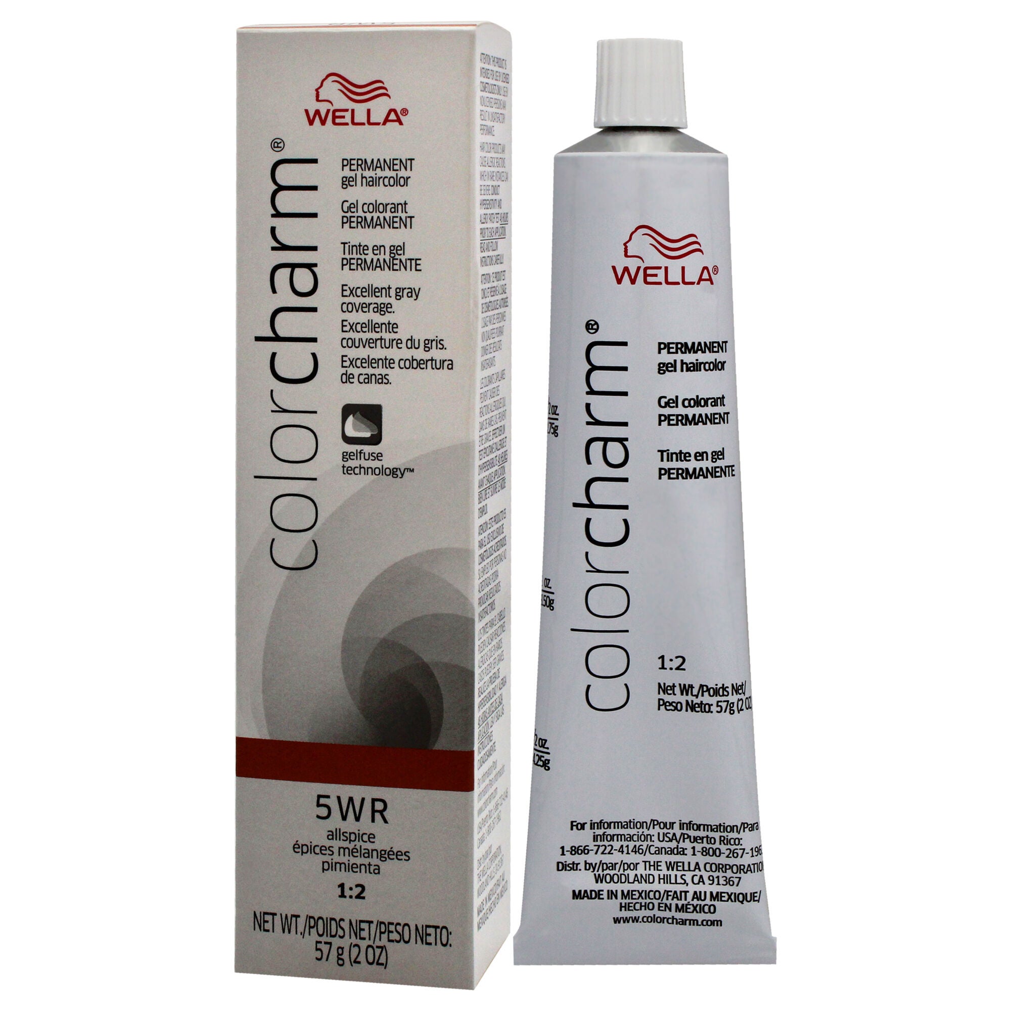 Color Charm Permanent Hair Color Gel - 5WR Allspice by Wella for Women - 2 oz Hair Color, See Description, alternate image number 3