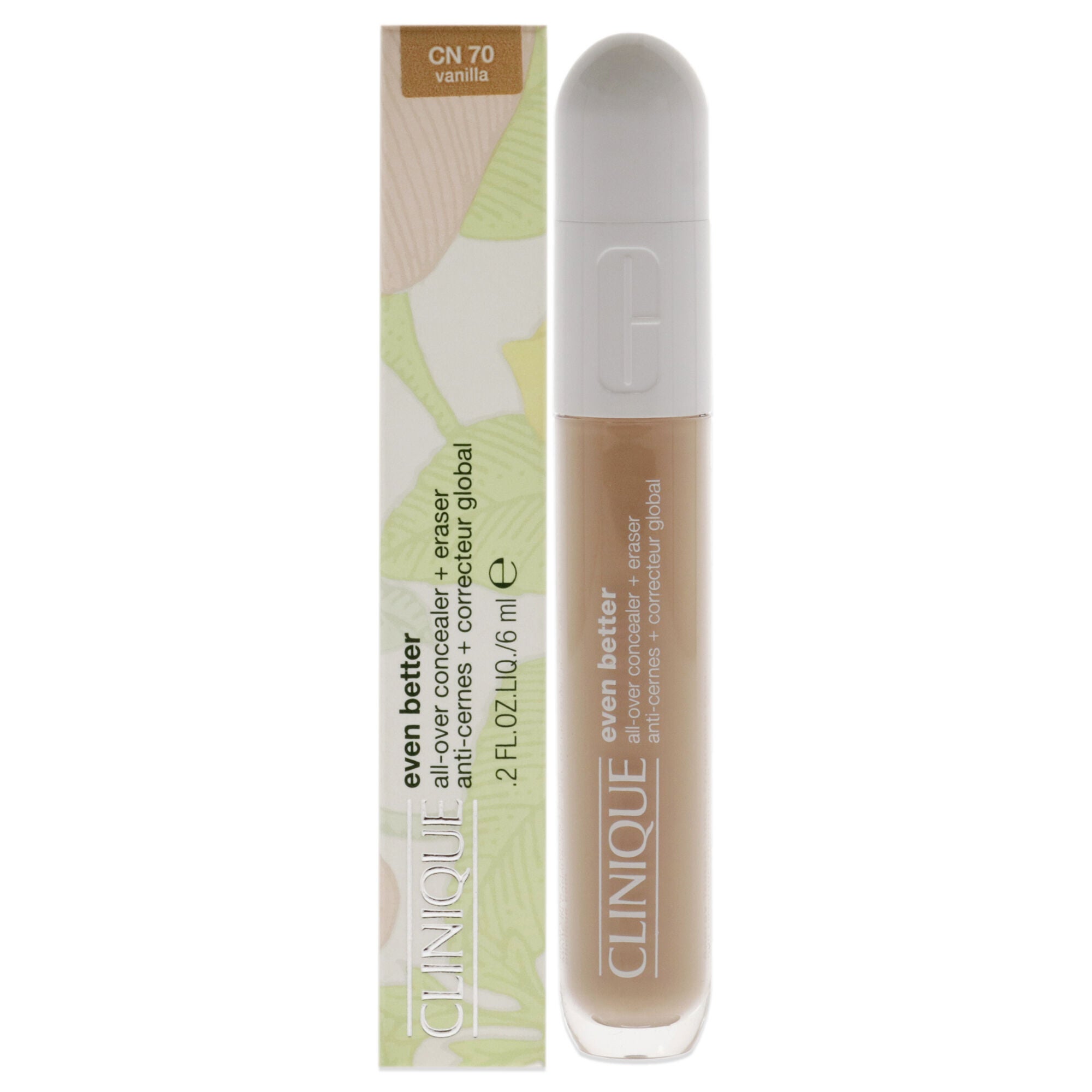 Even Better All-Over Concealer Plus Eraser - CN 70 Vanillia by Clinique for Women - 0.2 oz Concealer, See Description, hi-res image number 0