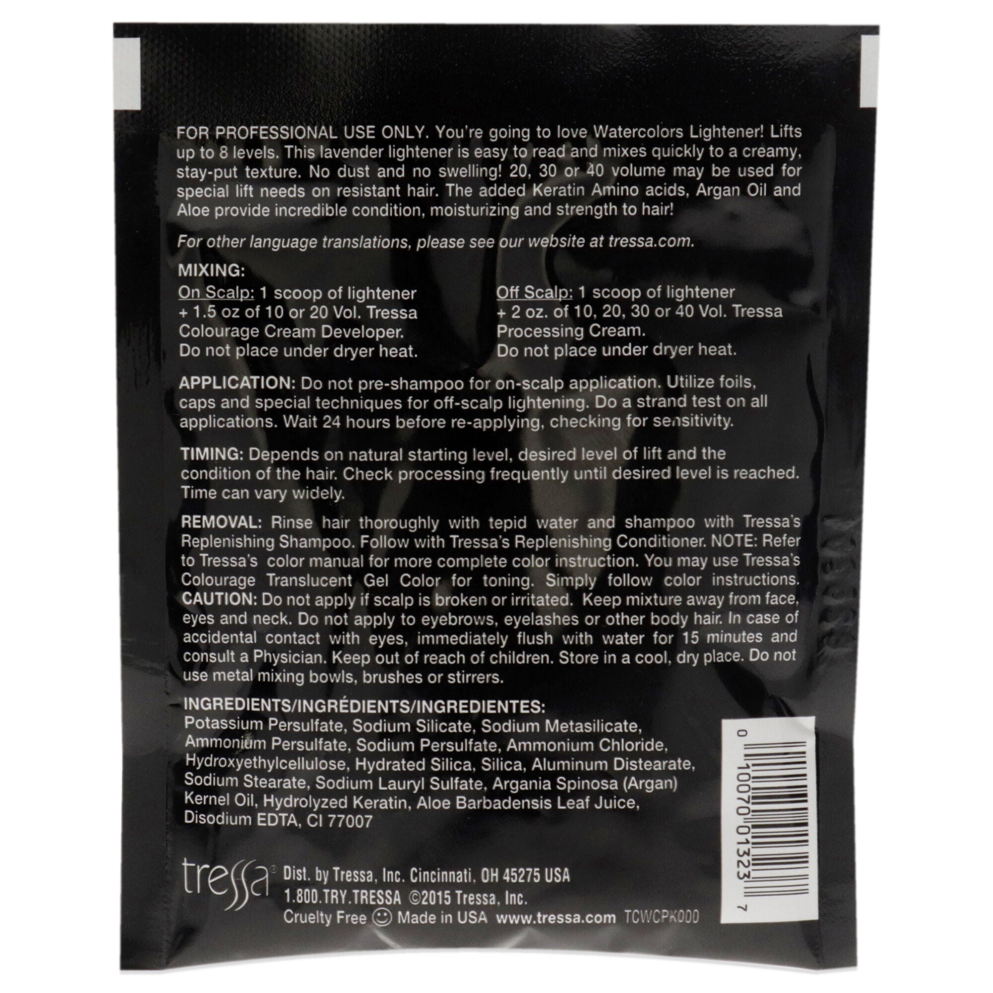 Watercolors Lightener by Tressa for Unisex - 1 oz Hair Color, , alternate image number 3