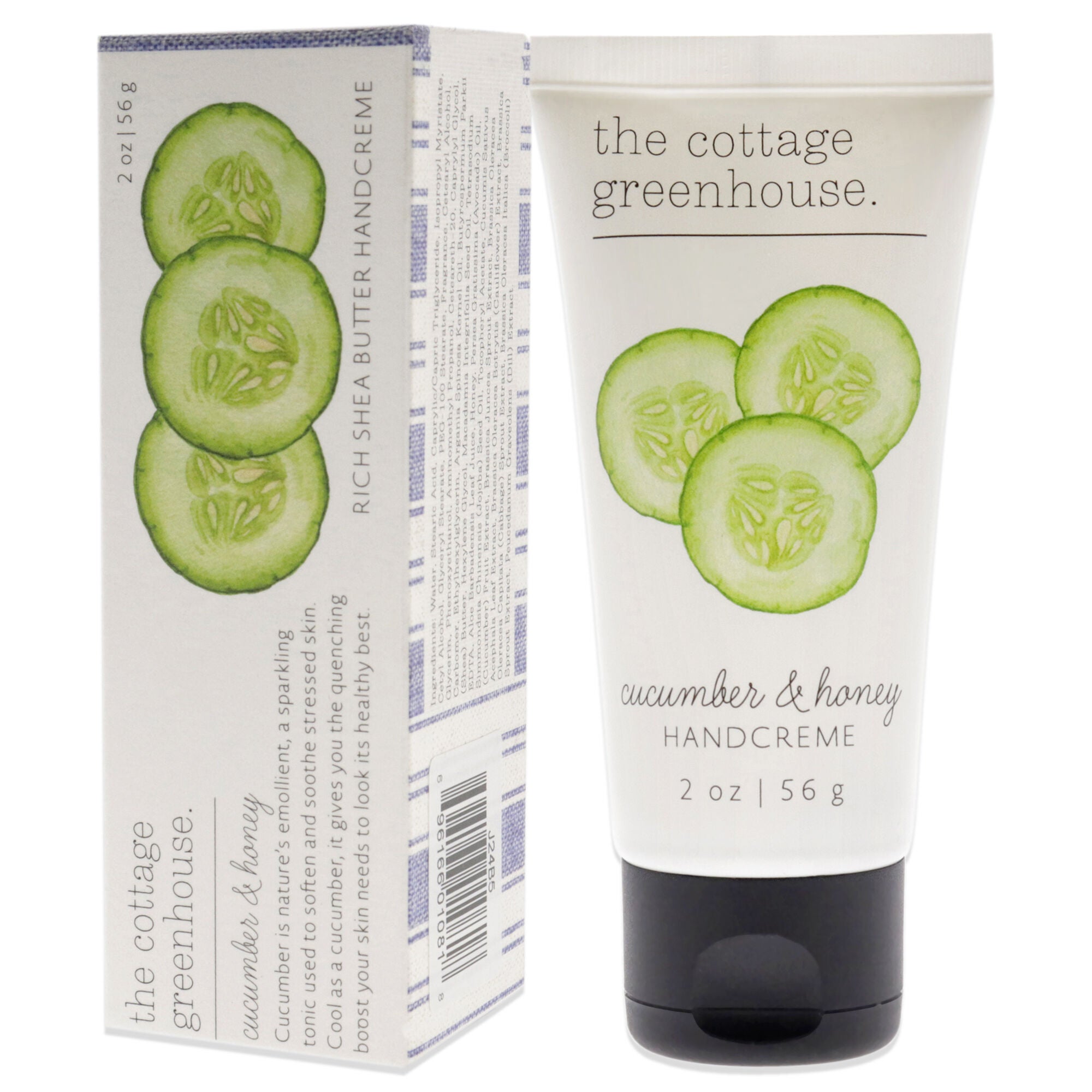 Rich Shea Butter Handcream - Cucumber and Honey by The Cottage Greenhouse for Unisex - 2 oz Cream, , alternate image number 7