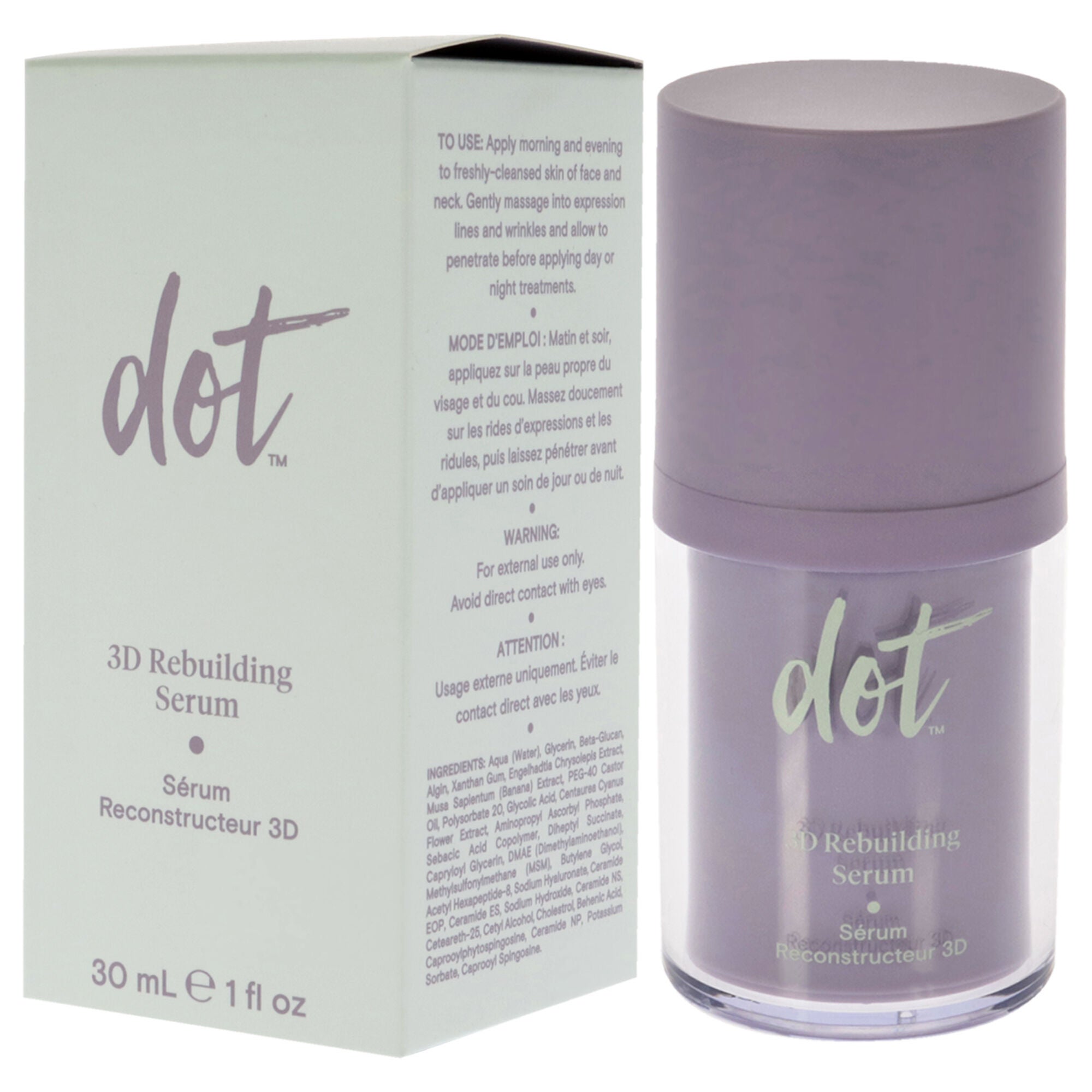 3D Rebuilding Serum by dot for Unisex - 1 oz Serum, See Description, alternate image number 3