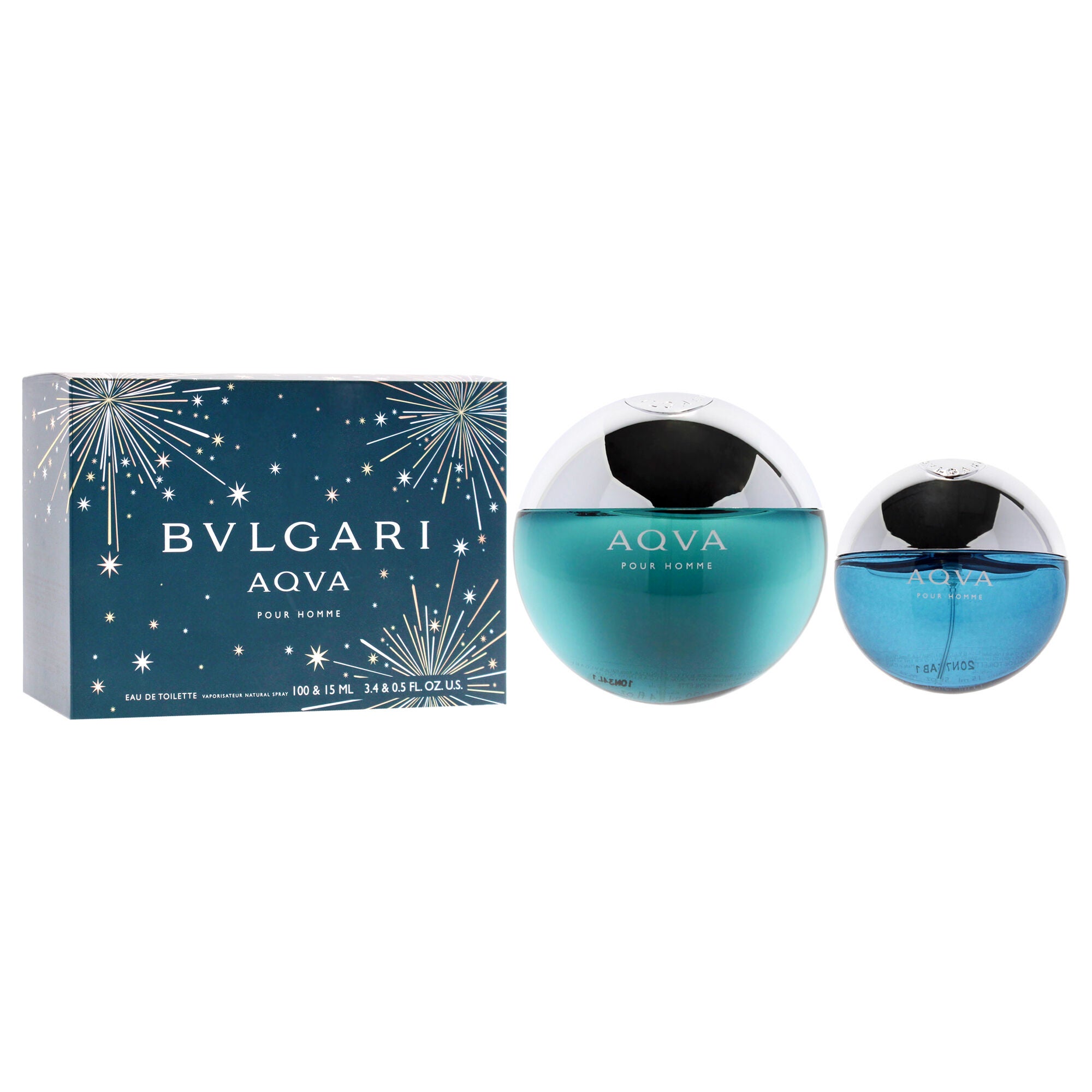 Bvlgari Aqva by Bvlgari for Men - 2 Pc Gift Set 3.4oz EDT Spray, 0.5 EDT Spray, See Description, alternate image number 2