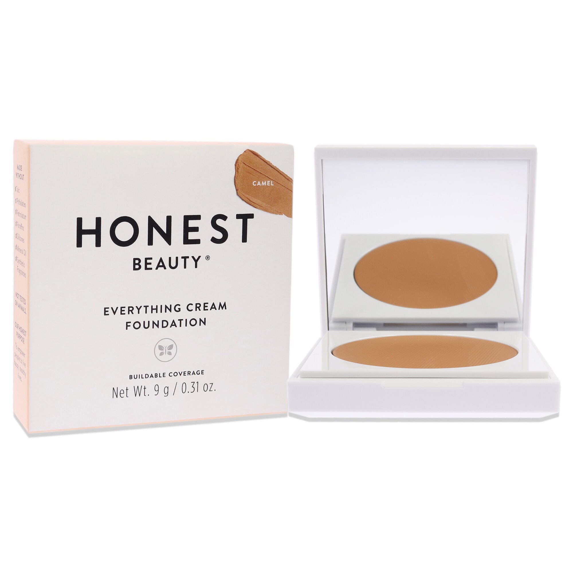 Everything Cream Foundation Compact - Camel by Honest for Women - 0.31 oz Foundation, , alternate image number 6