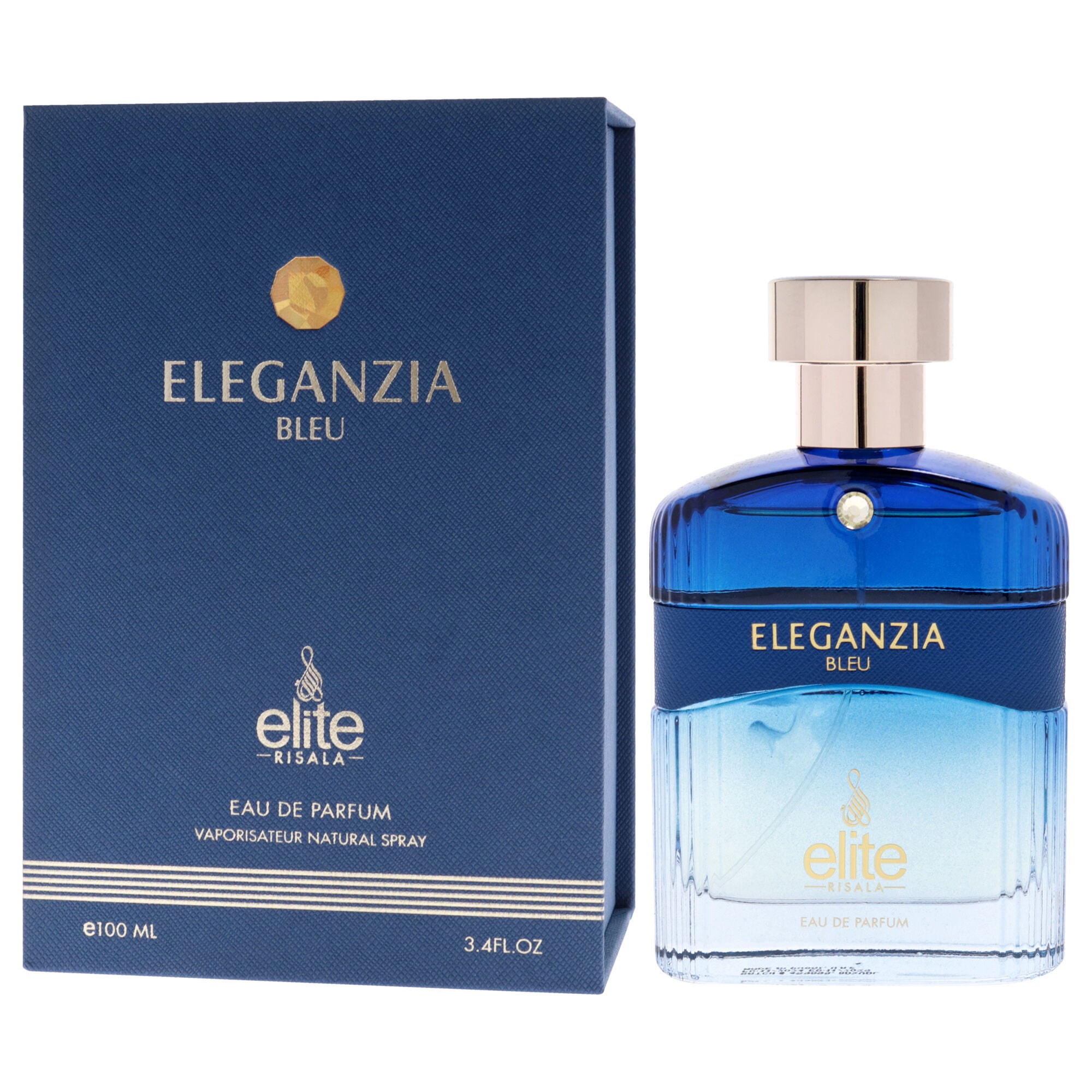 Elite - Eleganzia Bleu by Risala for Unisex - 3.4 oz EDP Spray, Clear, alternate image number 3