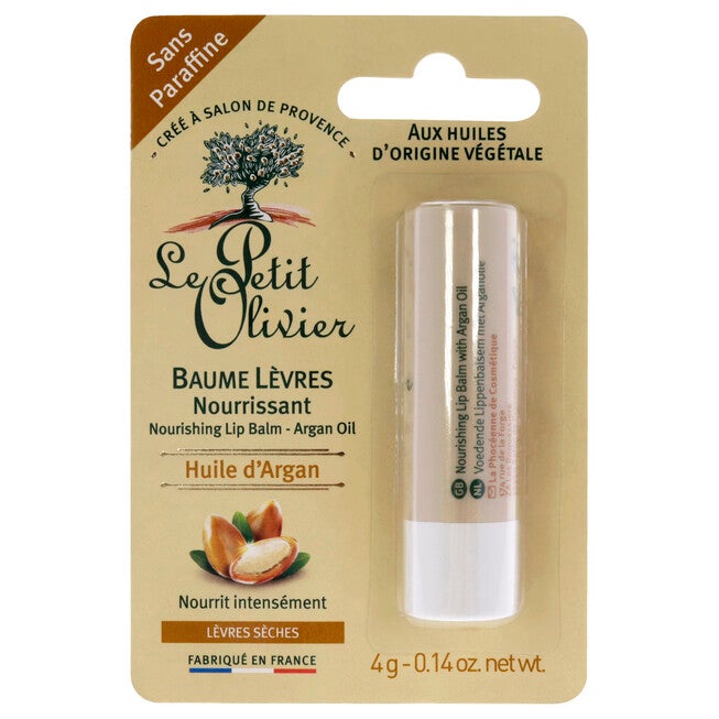 Nourishing Lip Balm Stick - Argan Oil by Le Petit Olivier for Women - 0.14 oz Lip Balm, NA, hi-res image number null