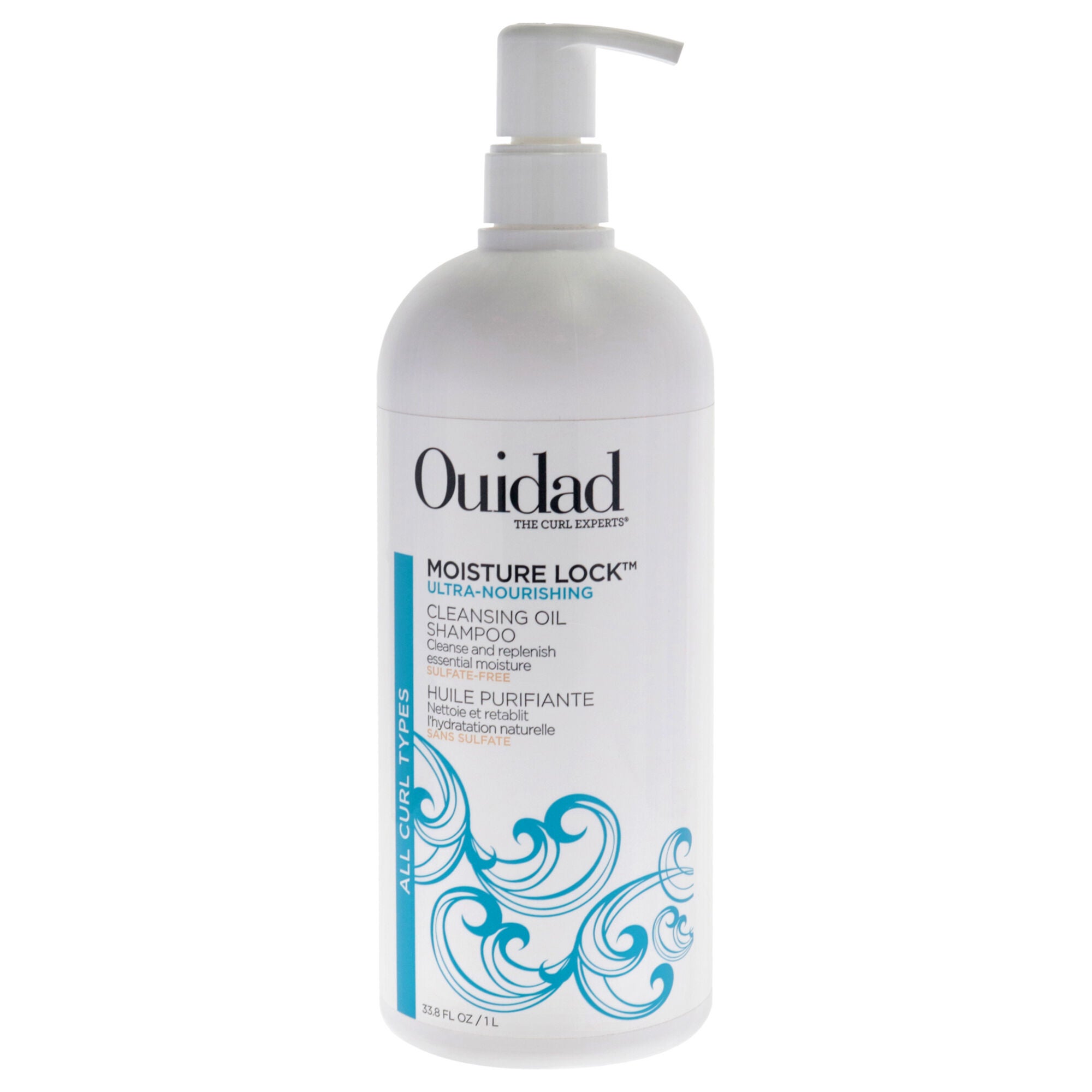 Ultra-Nourishing Cleansing Oil Shampoo by Ouidad for Unisex - 33.8 oz Shampoo, See Description, hi-res image number 0