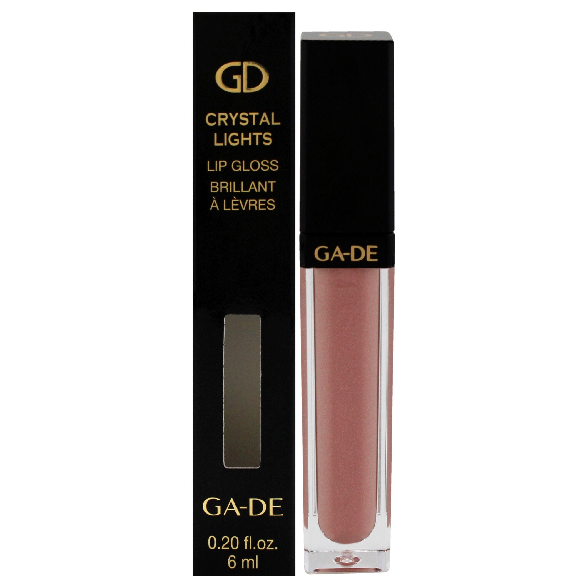 Crystal Lights Lip Gloss - 823 Rose Glitz by GA-DE for Women - 0.2 oz Lip Gloss, See Description, hi-res image number 0