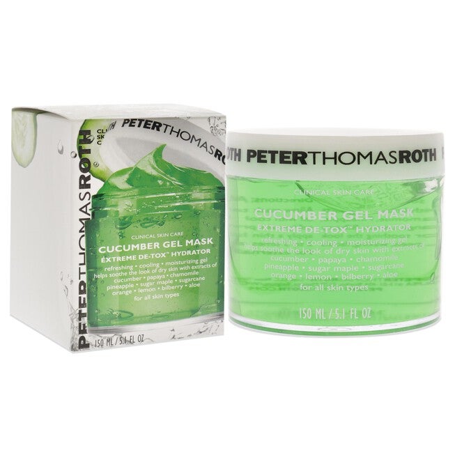 Cucumber Gel Mask Extreme Detoxifying Hydrator by Peter Thomas Roth for Unisex - 5.1 oz Mask, , alternate image number null