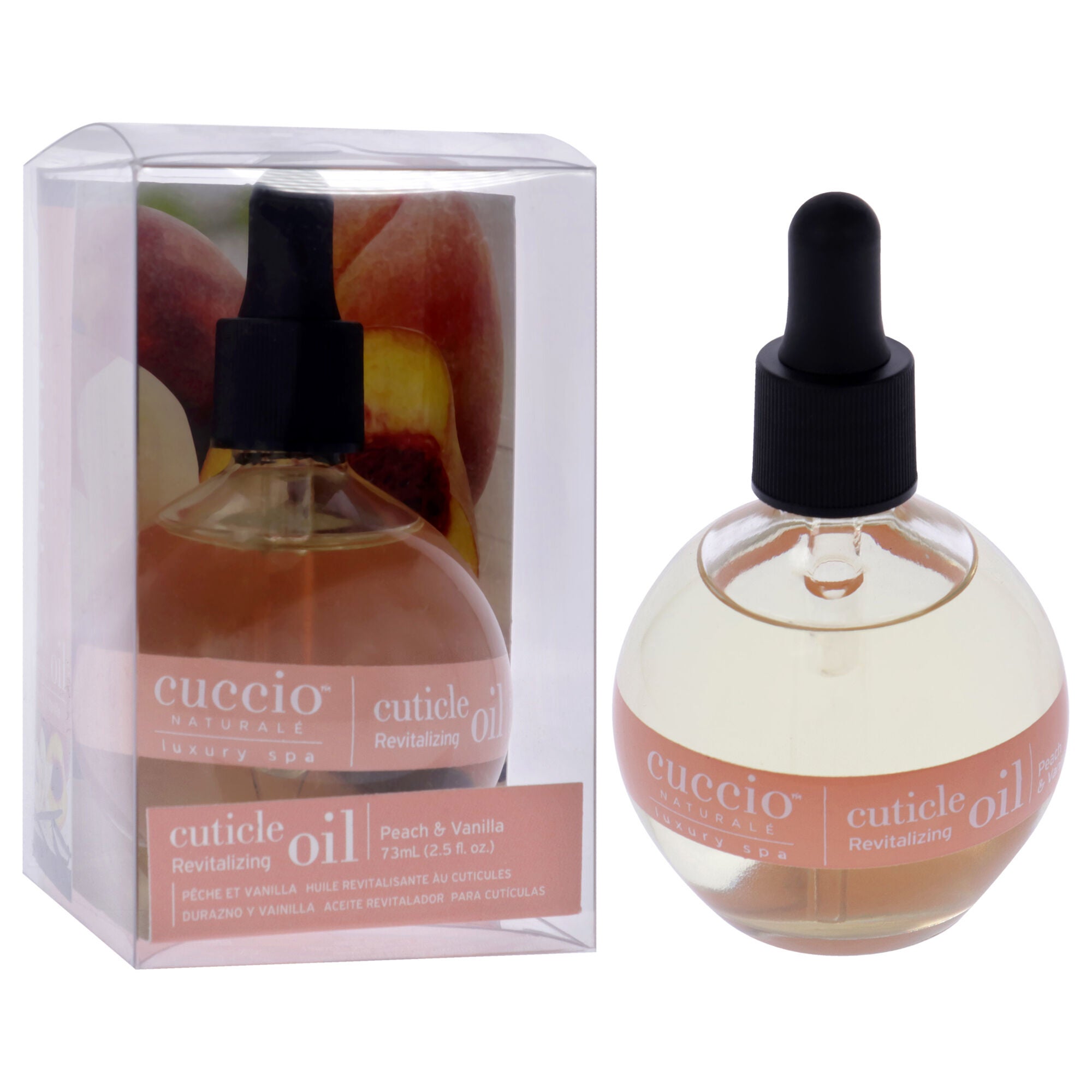 Cuticle Revitalizing Oil - Peach and Vanilla by Cuccio Naturale for Unisex - 2.5 oz Oil, See Description, alternate image number 1