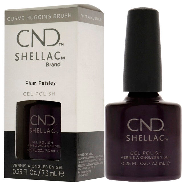 Shellac Nail Color - Plum Paisley by CND for Women - 0.25 oz Nail Polish, , alternate image number 8