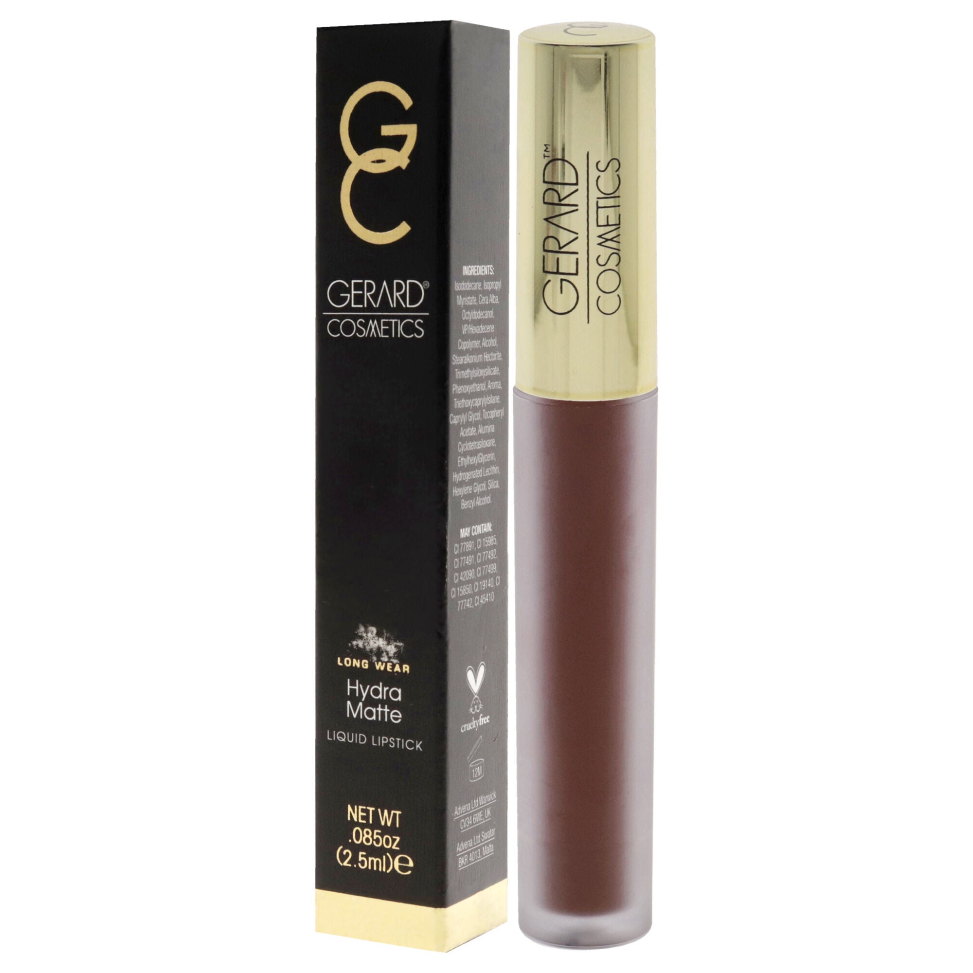 Hydra Matte Liquid Lipstick - Mudslide by Gerard Cosmetic for Women - 0.085 oz Lipstick, See Description, alternate image number 3