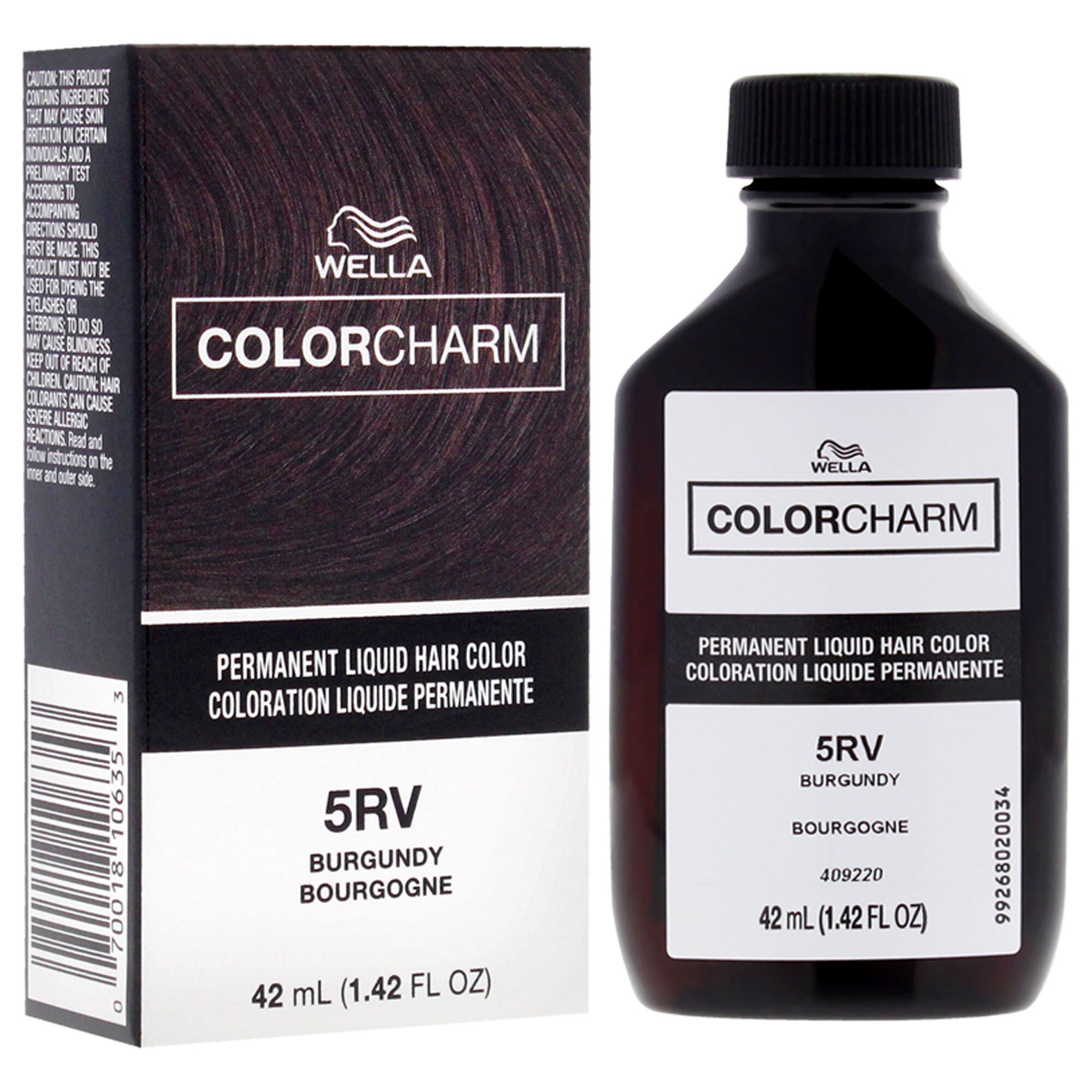 Color Charm Permanent Liquid Haircolor - 507 5RV Burgundy by Wella for Unisex - 1.4 oz Hair Color, See Description, alternate image number 2