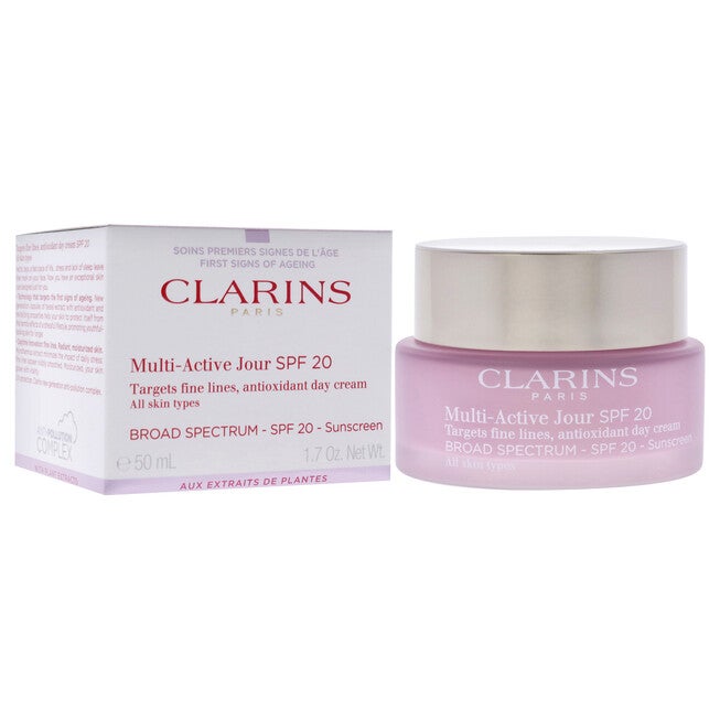 Multi-Active Day Cream SPF 20 - All Skin Types by Clarins for Unisex - 1.7 oz Cream, NA, alternate image number null