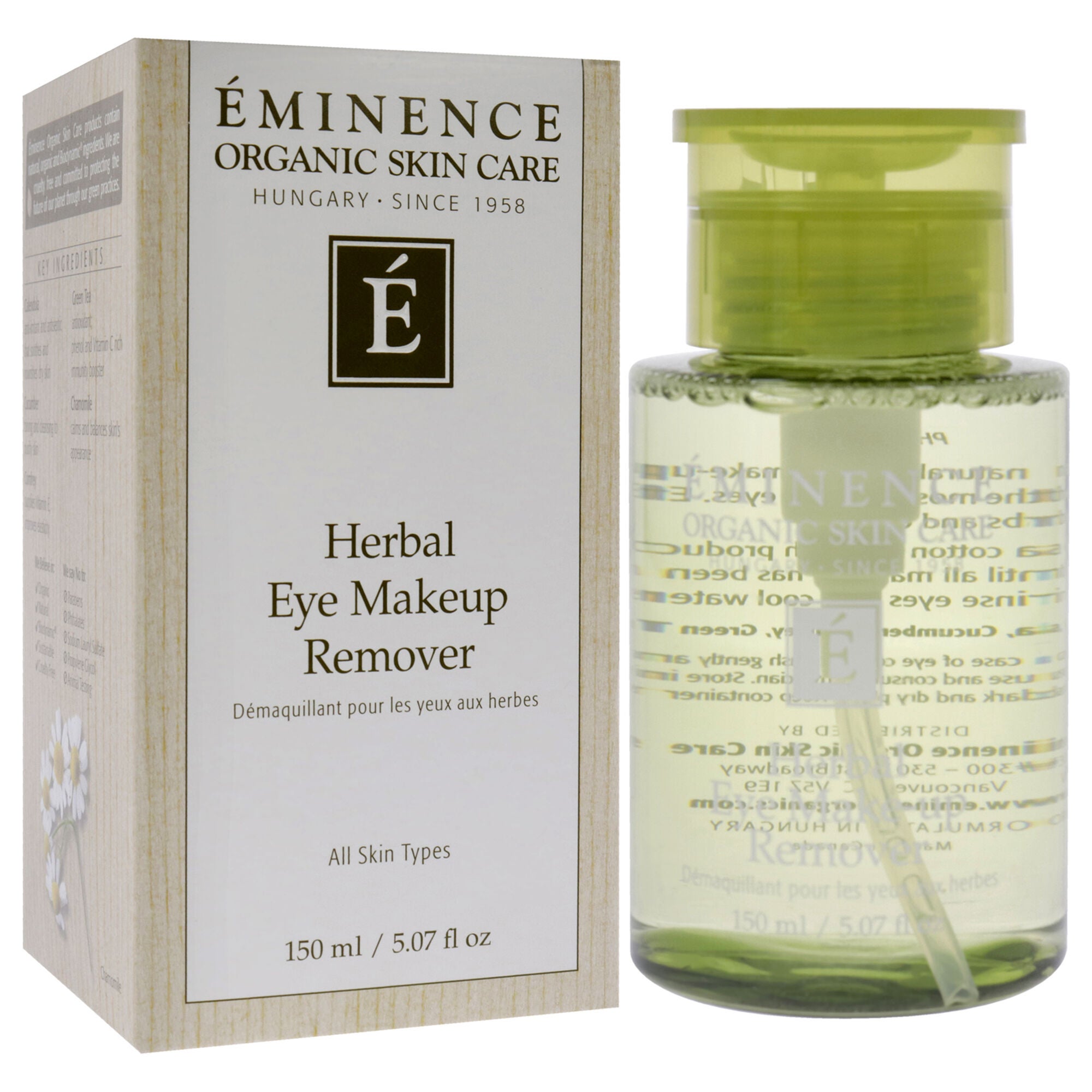 Herbal Eye Makeup Remover by Eminence for Unisex - 5.07 oz Makeup Remover, , alternate image number 7