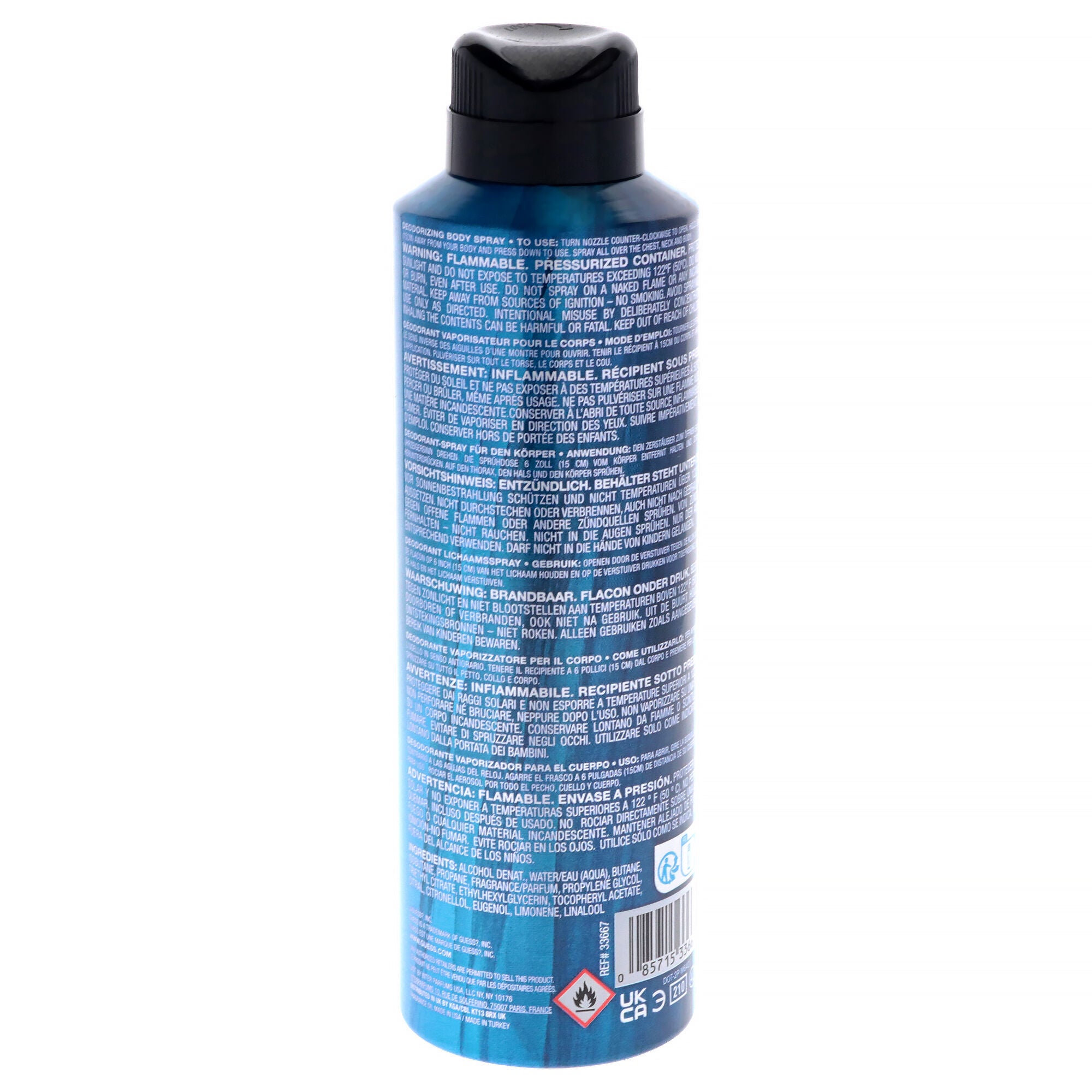 Guess Elements - Blue Frost by Guess for Men - 6 oz Body Spray, Clear, alternate image number 1