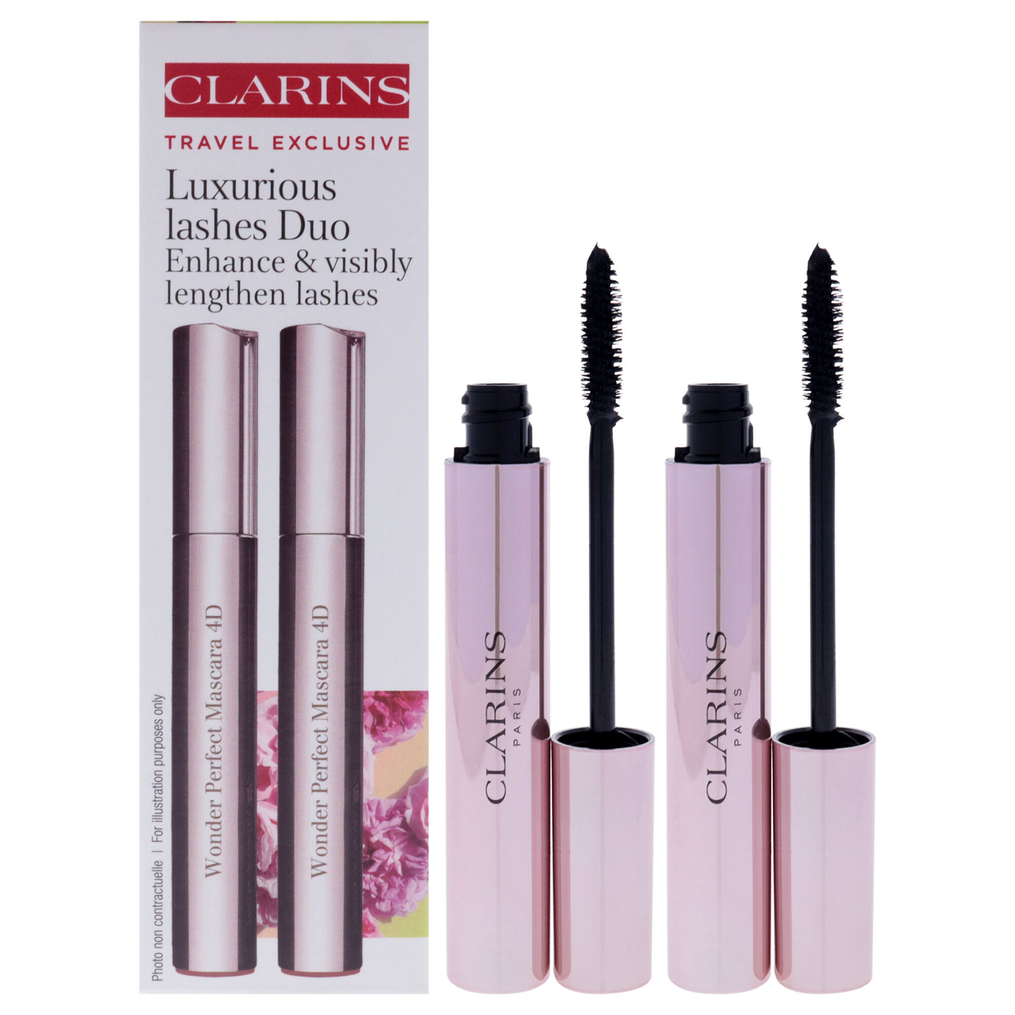 Luxurious Lashes Duo by Clarins for Women - 2 x 0.2 oz Mascara, See Description, hi-res image number 0