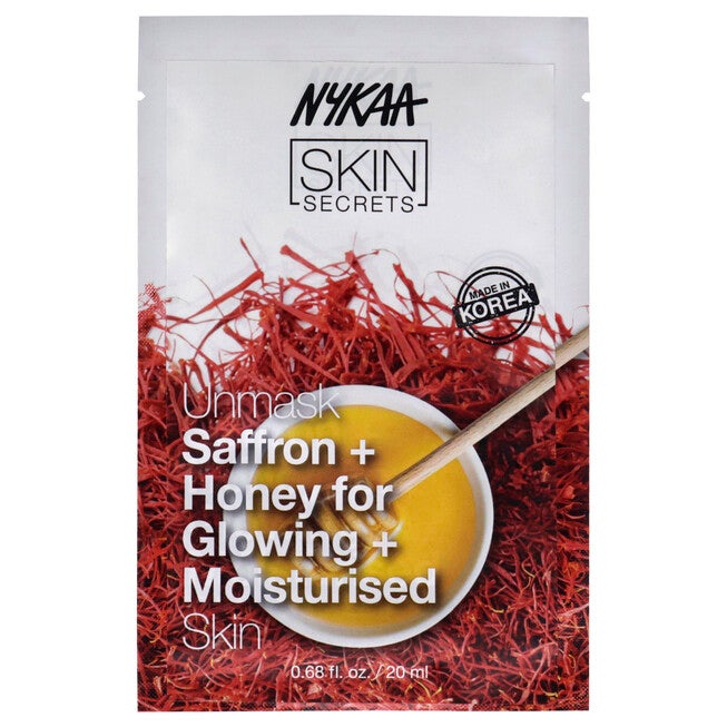 Skin Secrets Sheet Mask - Saffron and Honey by Nykaa Naturals for Women - 1 Pc Mask, NA, hi-res image number null