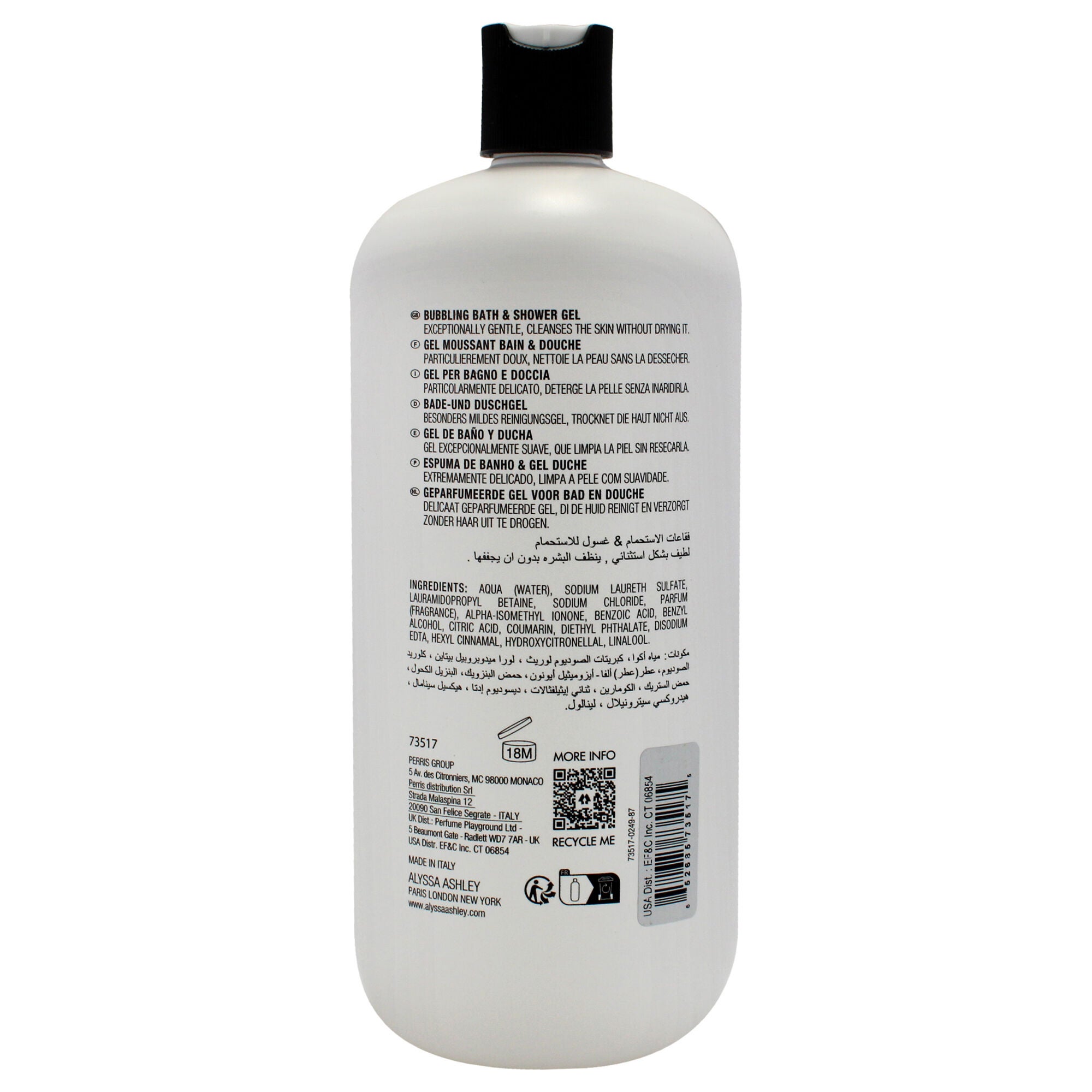 Musk Bubbling Bath and Shower Gel by Alyssa Ashley for Unisex - 25.5 oz Shower Gel, See Description, alternate image number 2