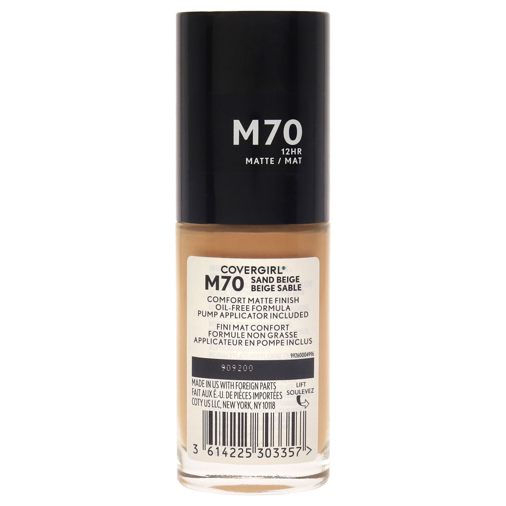 TruBlend Matte Made Liquid Foundation - M70 Sand Beige by CoverGirl for Women - 1 oz Foundation, See Description, alternate image number 1