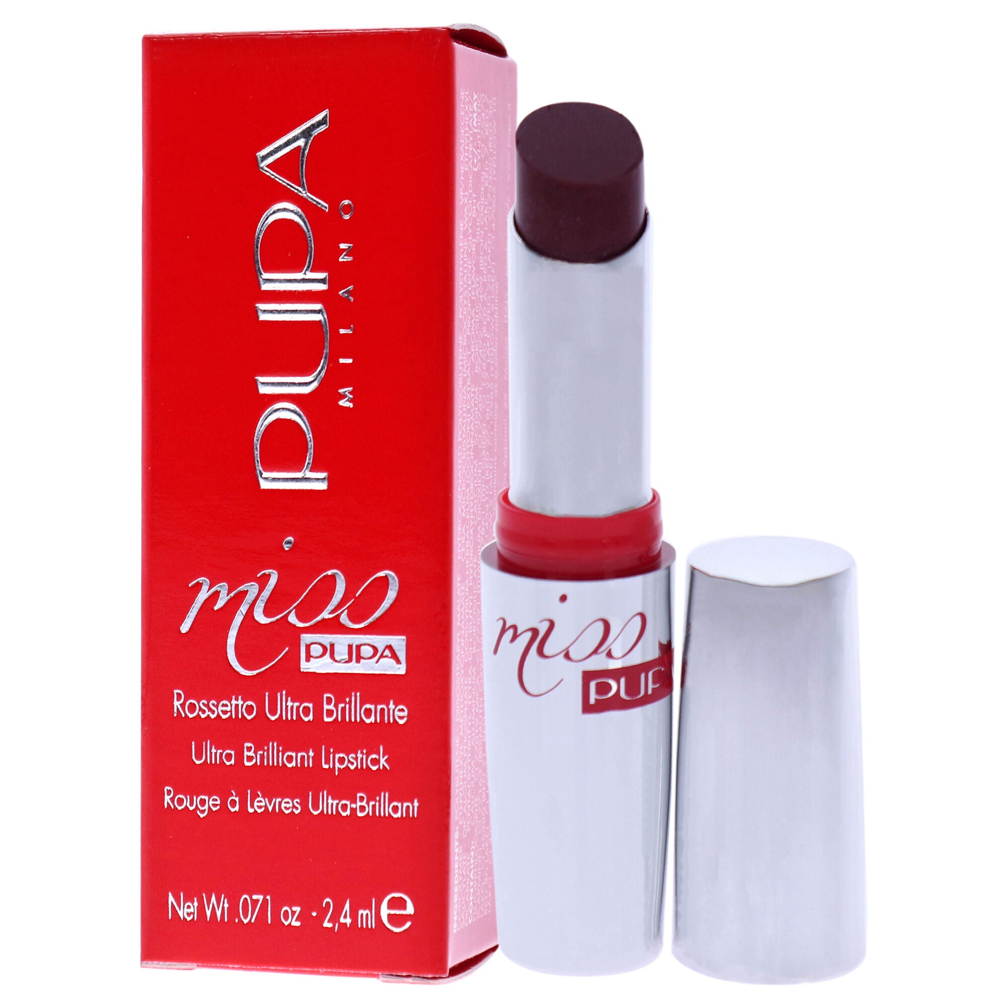 Miss Pupa Ultra Brilliant Lipstick - 204 Jezebel by Pupa Milano for Women - 0.071 oz Lipstick, See Description, alternate image number 3