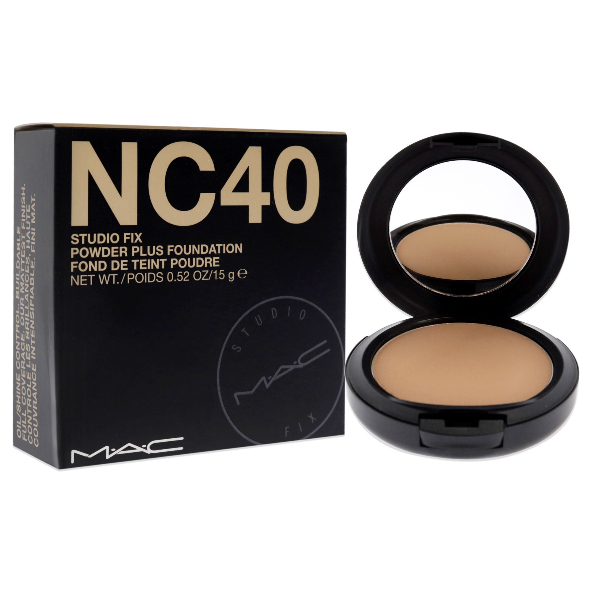 Studio Fix Powder Plus Foundation - NC40 by MAC for Women - 0.52 oz Foundation, See Description, alternate image number 1