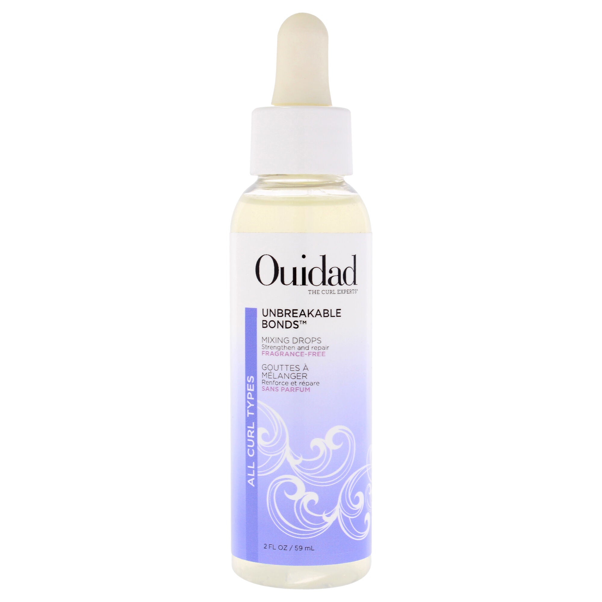 Unbreakable Bonds Mixing Drops by Ouidad for Unisex - 2 oz Treatment, Clear, hi-res image number 0