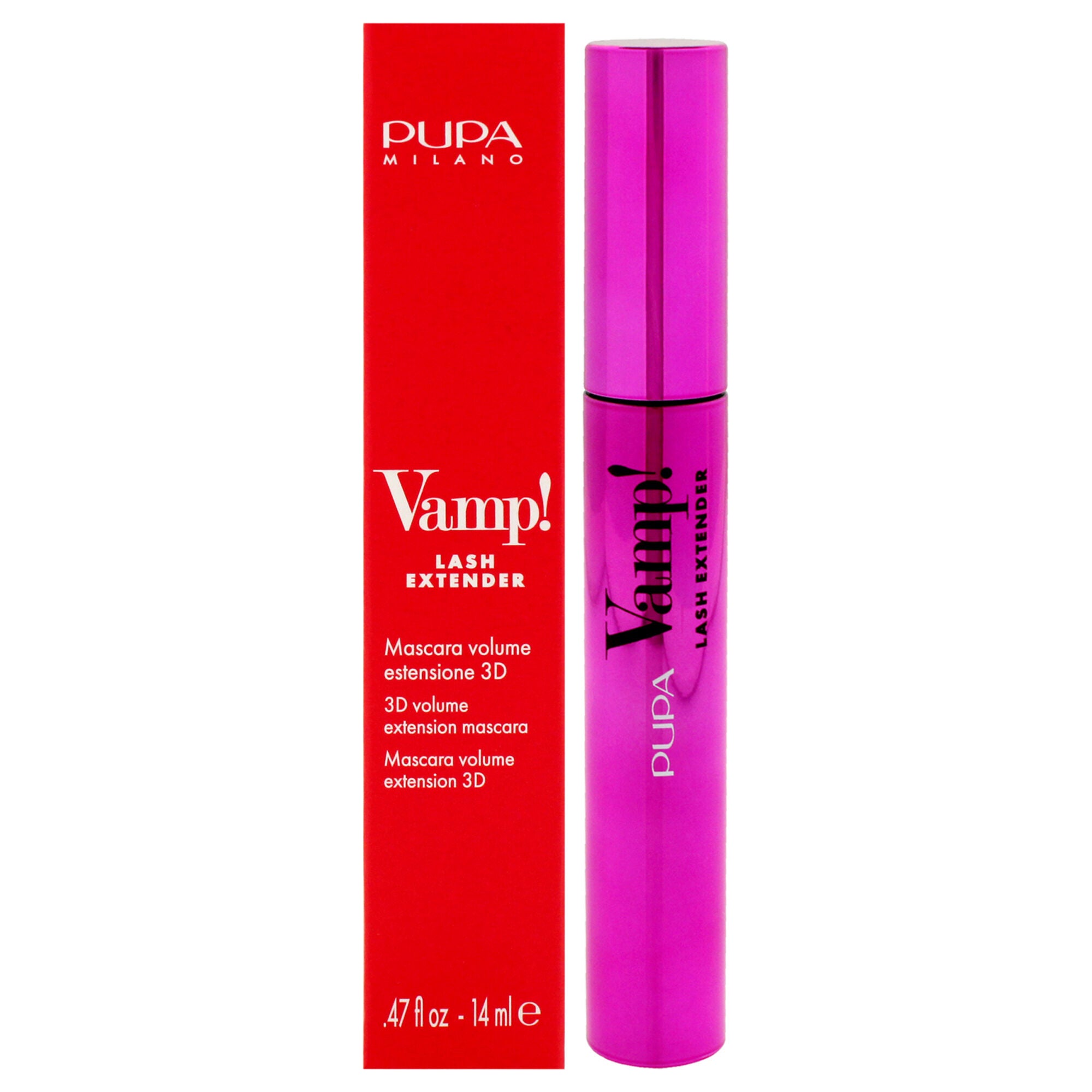 Vamp! Lash Extender Mascara - 112 Extra Black by Pupa Milano for Women - 0.47 oz Mascara, See Description, hi-res image number 0