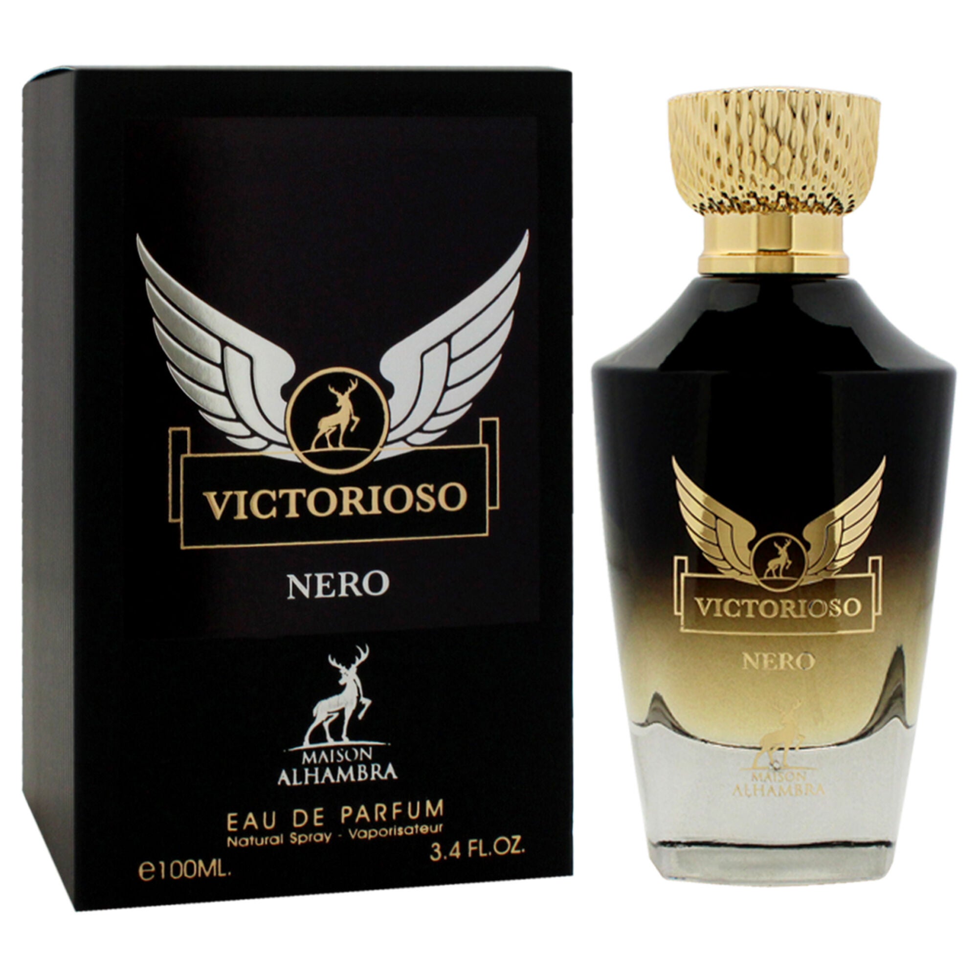 Victorioso - Nero by Maison Alhambra for Men - 3.4 oz EDP Spray, Clear, alternate image number 2