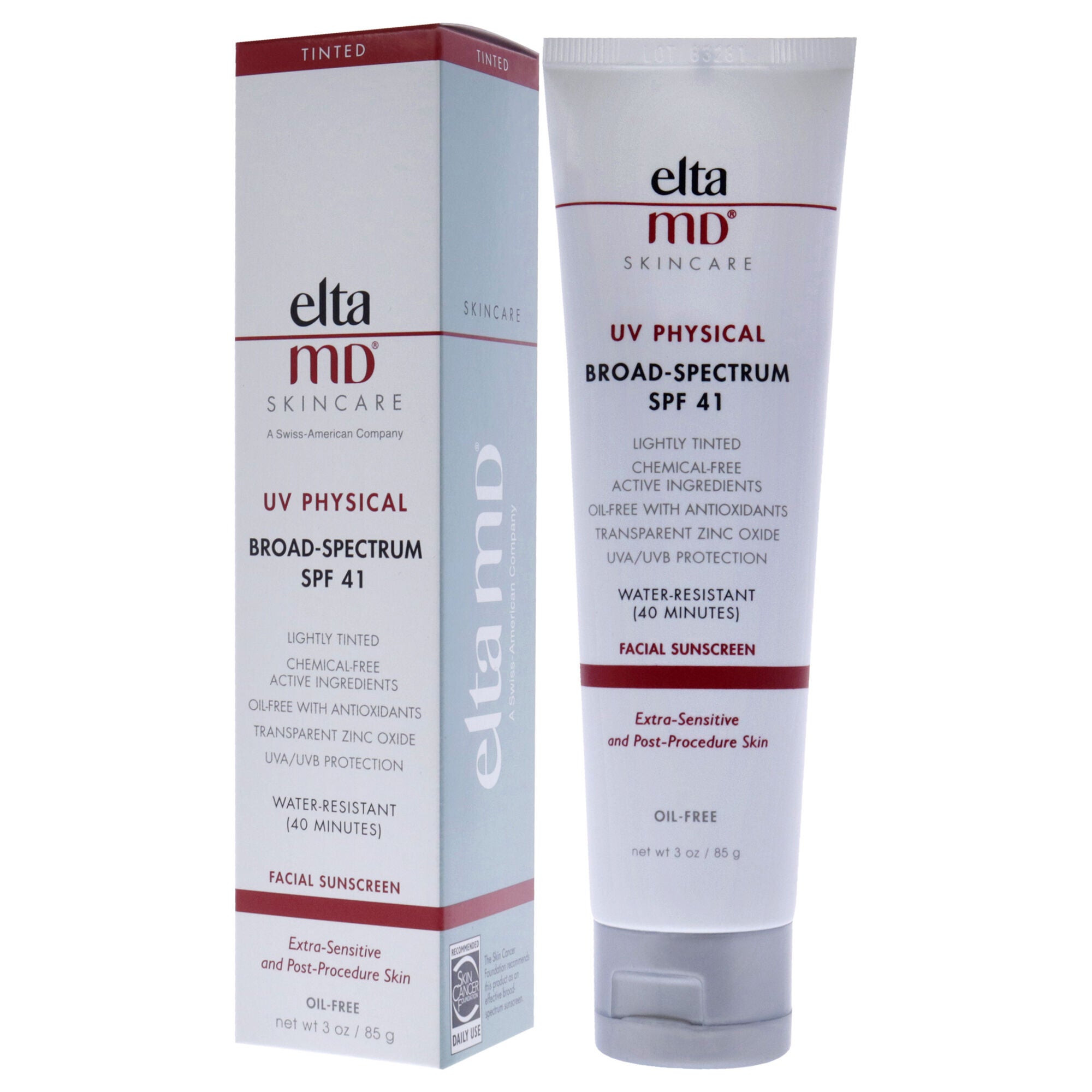 UV Physical Sunscreen SPF 41 by EltaMD for Unisex - 3 oz Sunscreen, , alternate image number 8